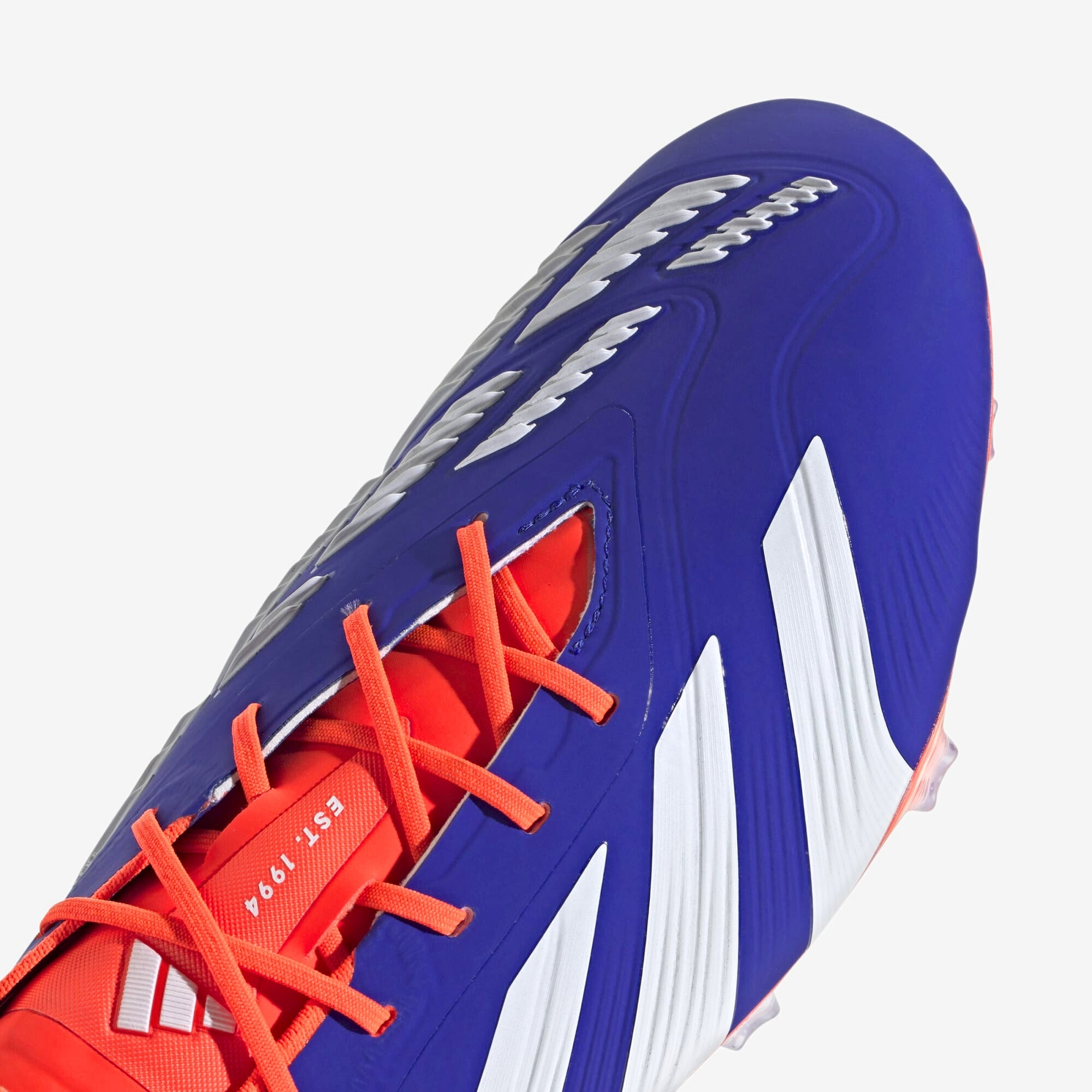 adidas Predator Elite FG Low-Top Soccer Cleats - Lucid Blue / Cloud White / Solar Red