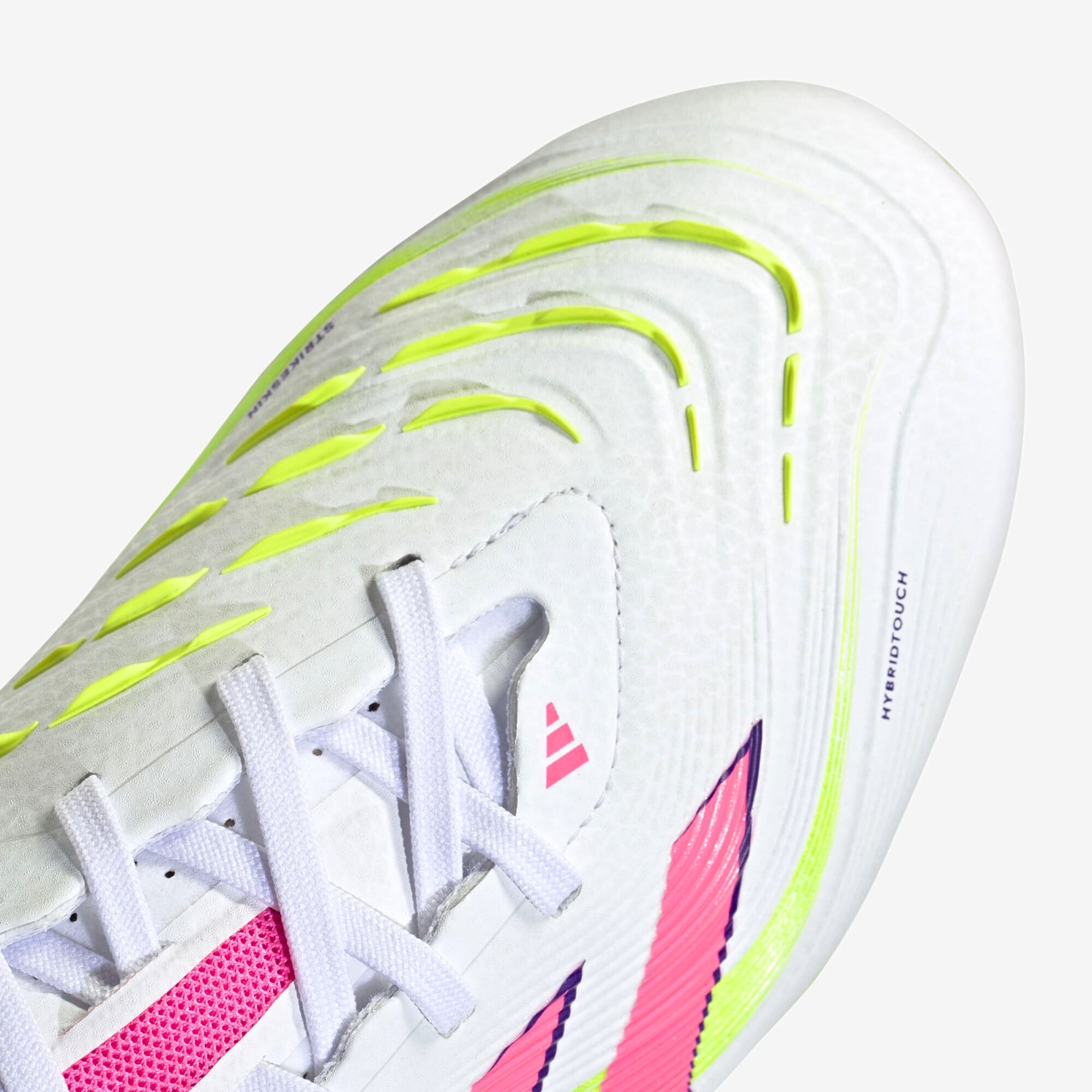 adidas Predator Pro FG Low-Top Soccer Cleats - Cloud White / Lucid Pink / Lucid Lemon