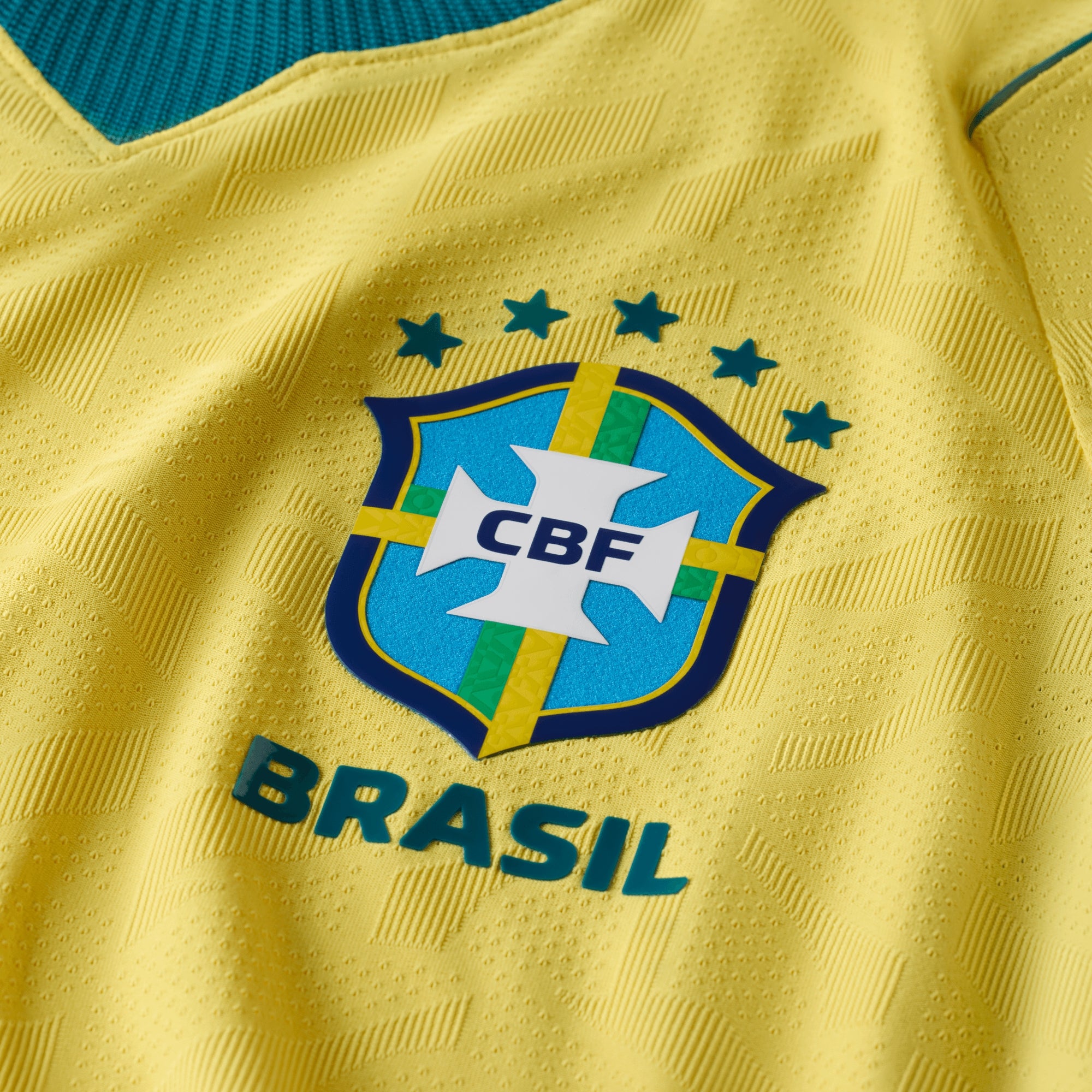 Nike Brazil 2026/27 Match Home Men's Aero-FIT Soccer Authentic Jersey - Canary/Light Menta/Geode Teal