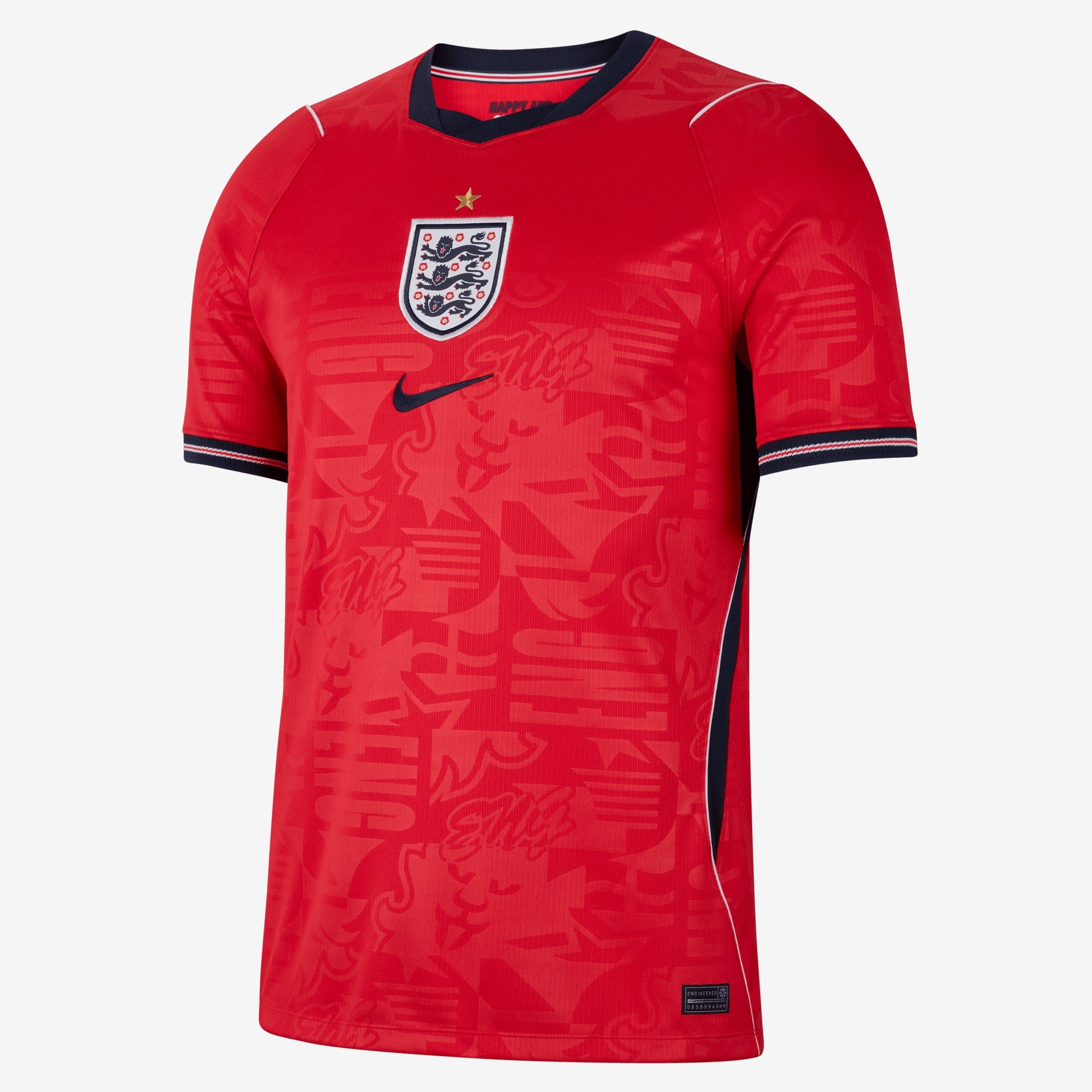 Nike England 2026 Stadium Away Men's Dri-FIT Soccer Replica Jersey - Speed Red/Obsidian/White/Obsidian
