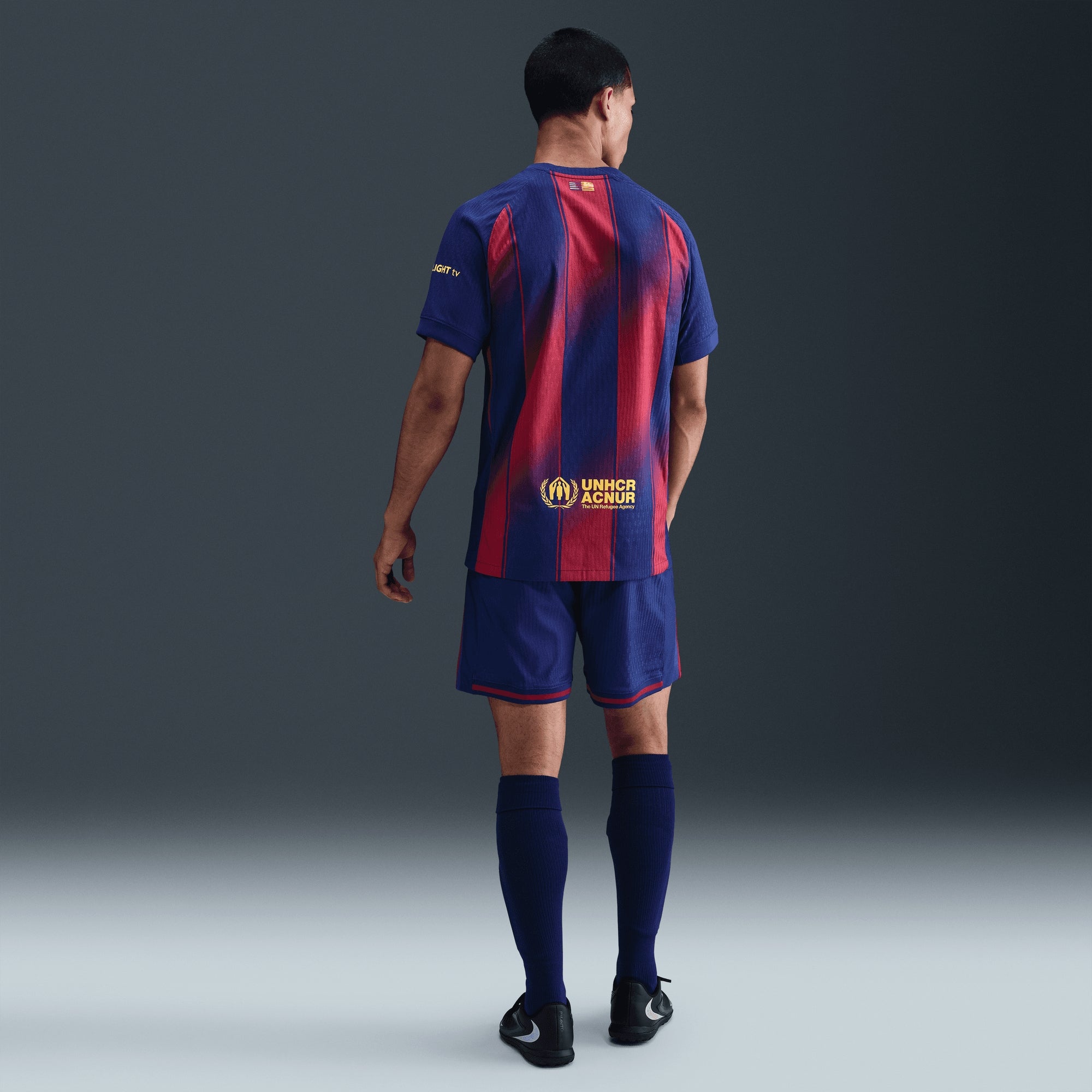 Nike FC Barcelona 2025/26 Match Home Men's Dri-FIT ADV Soccer Authentic Jersey - Deep Royal Blue/Midwest Gold