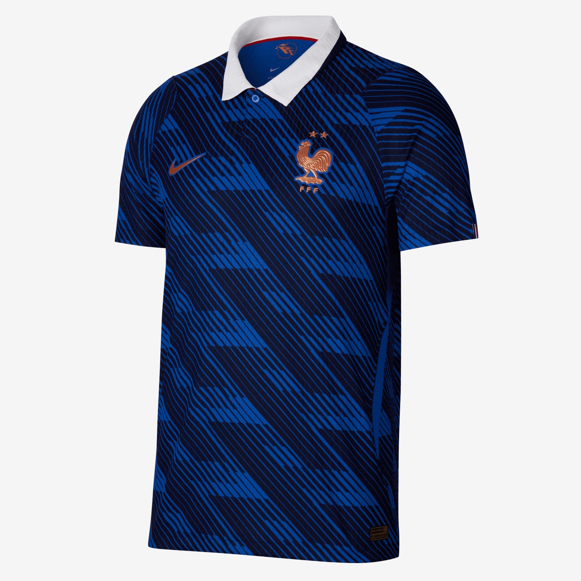 Nike France 2026/27 Match Home Men's Aero-FIT Soccer Authentic Jersey - Game Royal/Metallic Copper