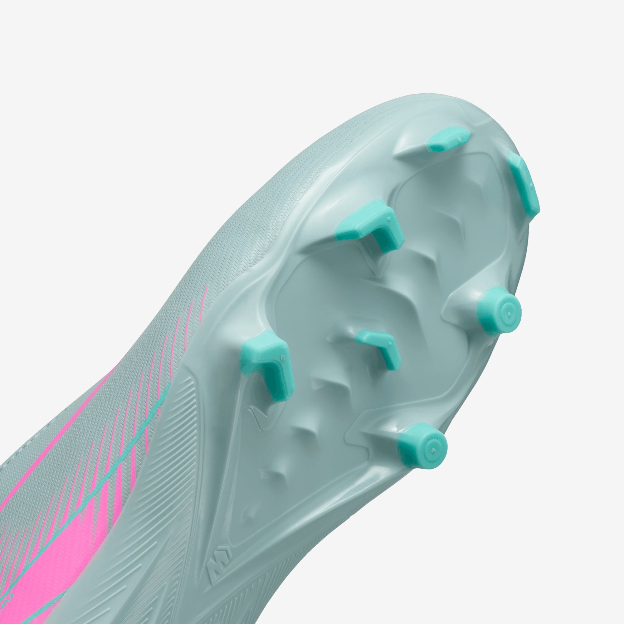Nike Jr. Mercurial Superfly 10 Academy Little/Big Kids' MG High-Top Soccer Cleats - Ocean Cube/Pink Blast