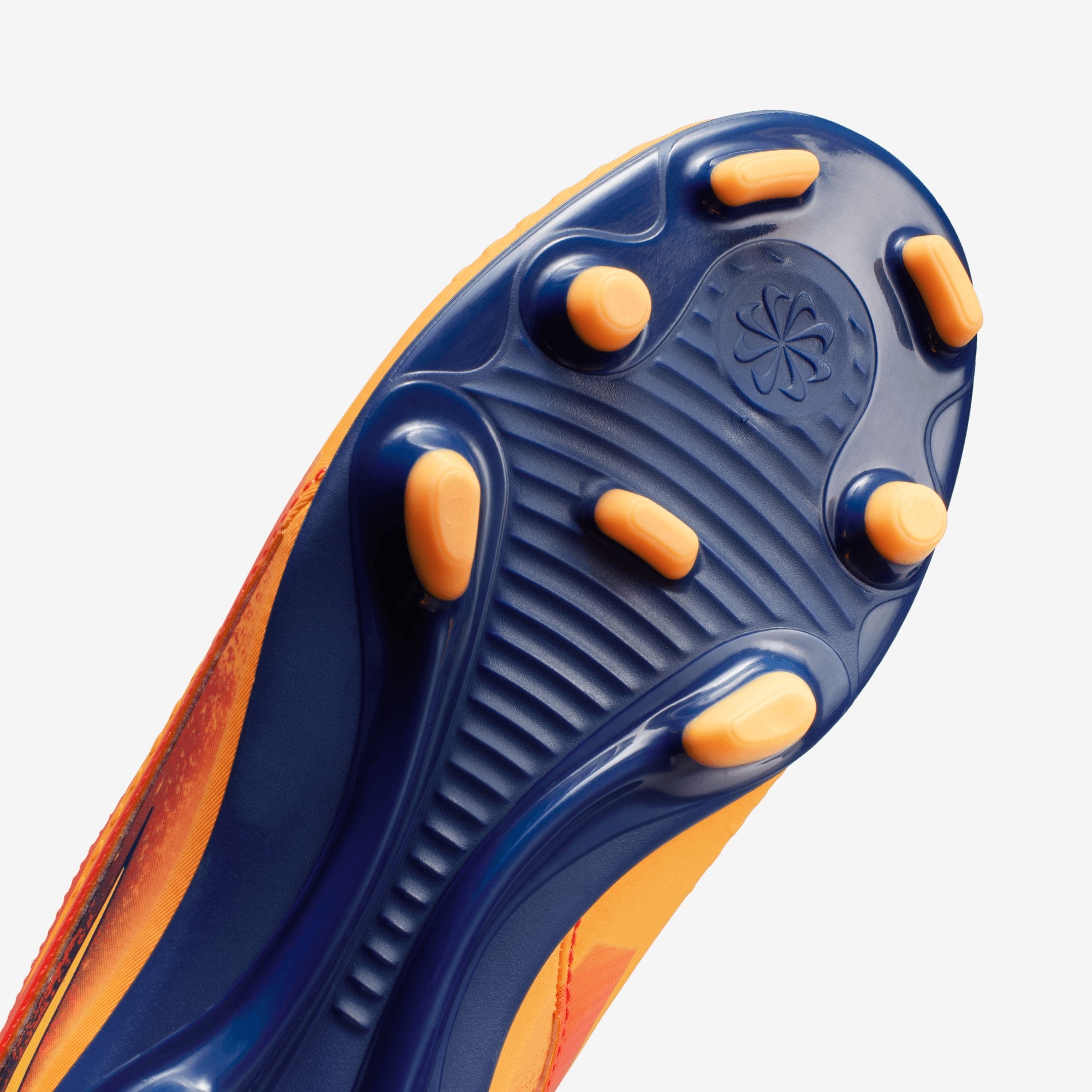 Nike Jr. Phantom 6 Low Club "Erling Haaland" Big Kids' Multi-Ground Soccer Cleats - Laser Orange/Lemon Venom-Blue Void