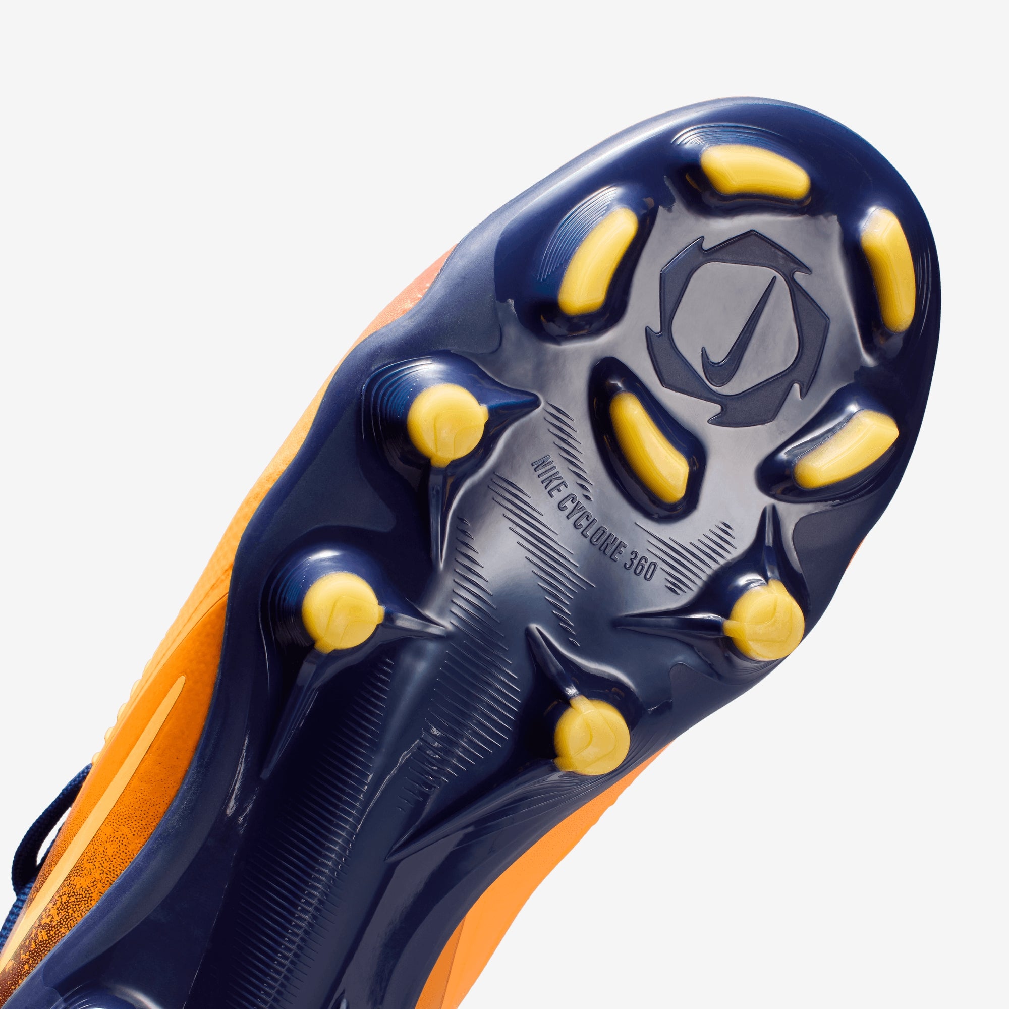 Nike Jr. Phantom 6 Low Pro "Erling Haaland" Big Kids' Multi-Ground Soccer Cleats - Laser Orange/Lemon Venom-Blue Void