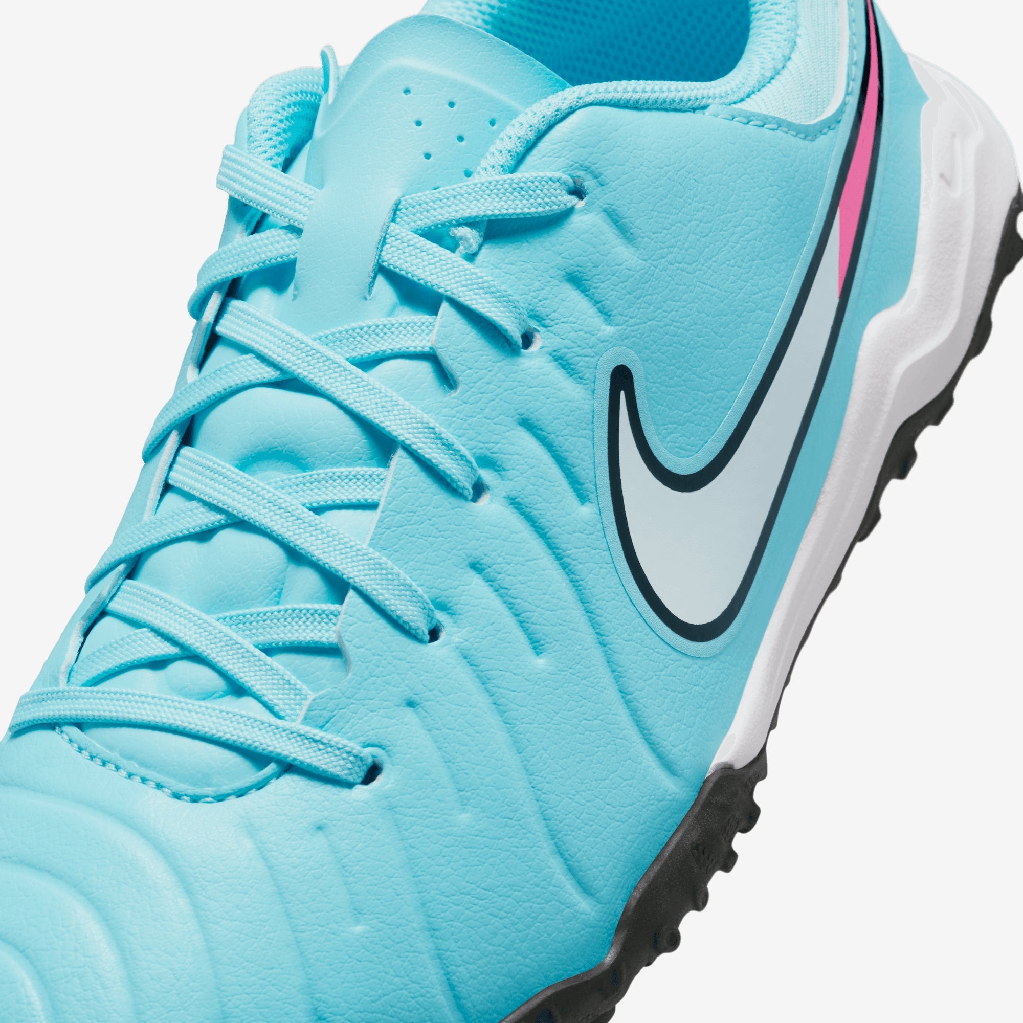 Nike Jr. Tiempo Legend 10 Academy Little/Big Kids' Turf Low-Top Soccer Shoes - Copa/White