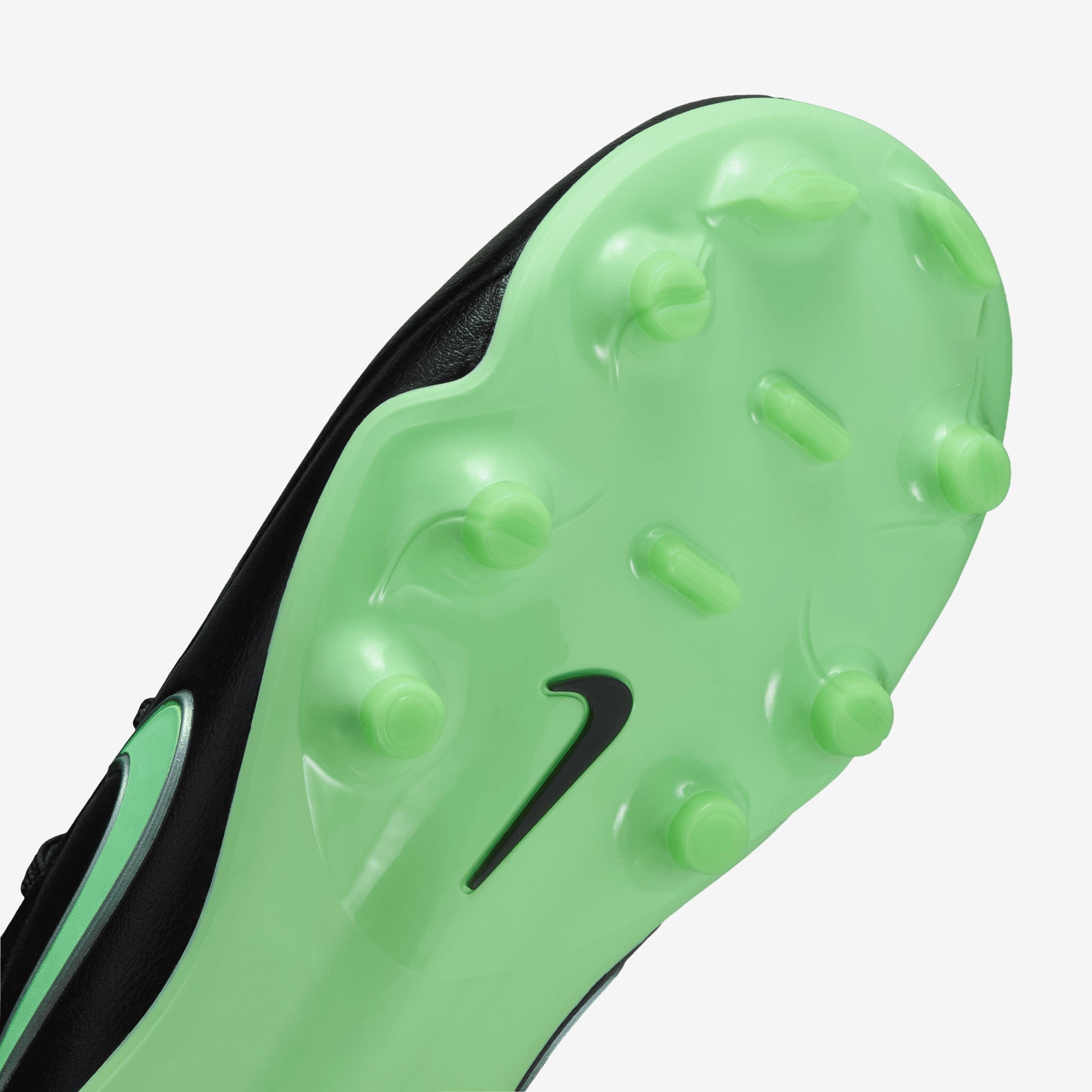 Nike Jr. Tiempo Maestro Academy Little Kids' Multi-Ground Low-Top Soccer Cleats - Black/Illusion Green-Black