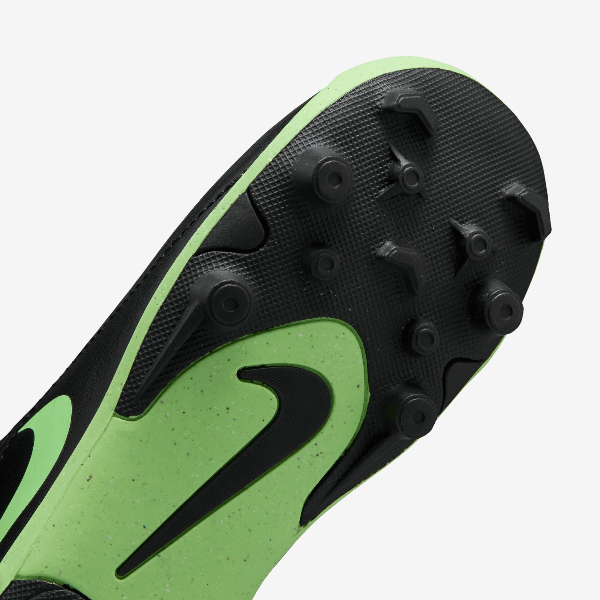 Nike Jr. Tiempo Maestro Club Flex Little Kids' Multi-Ground Low-Top Soccer Cleats - Black/Illusion Green-Black