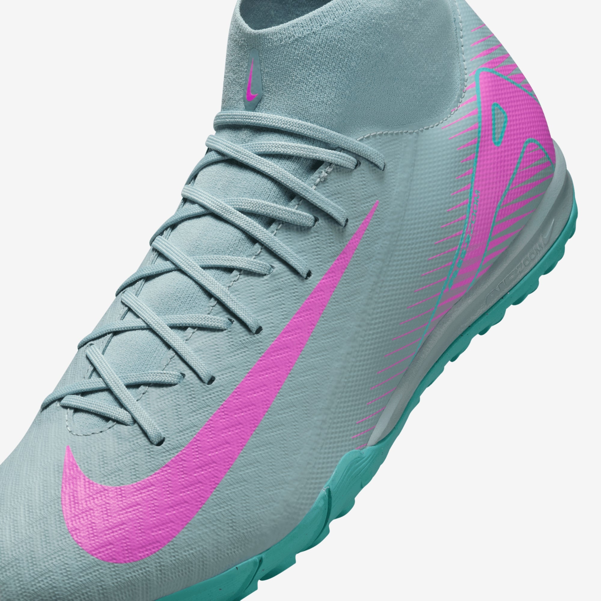 Nike Mercurial Superfly 10 Academy TF High-Top Soccer Shoes - Ocean Cube/Pink Blast