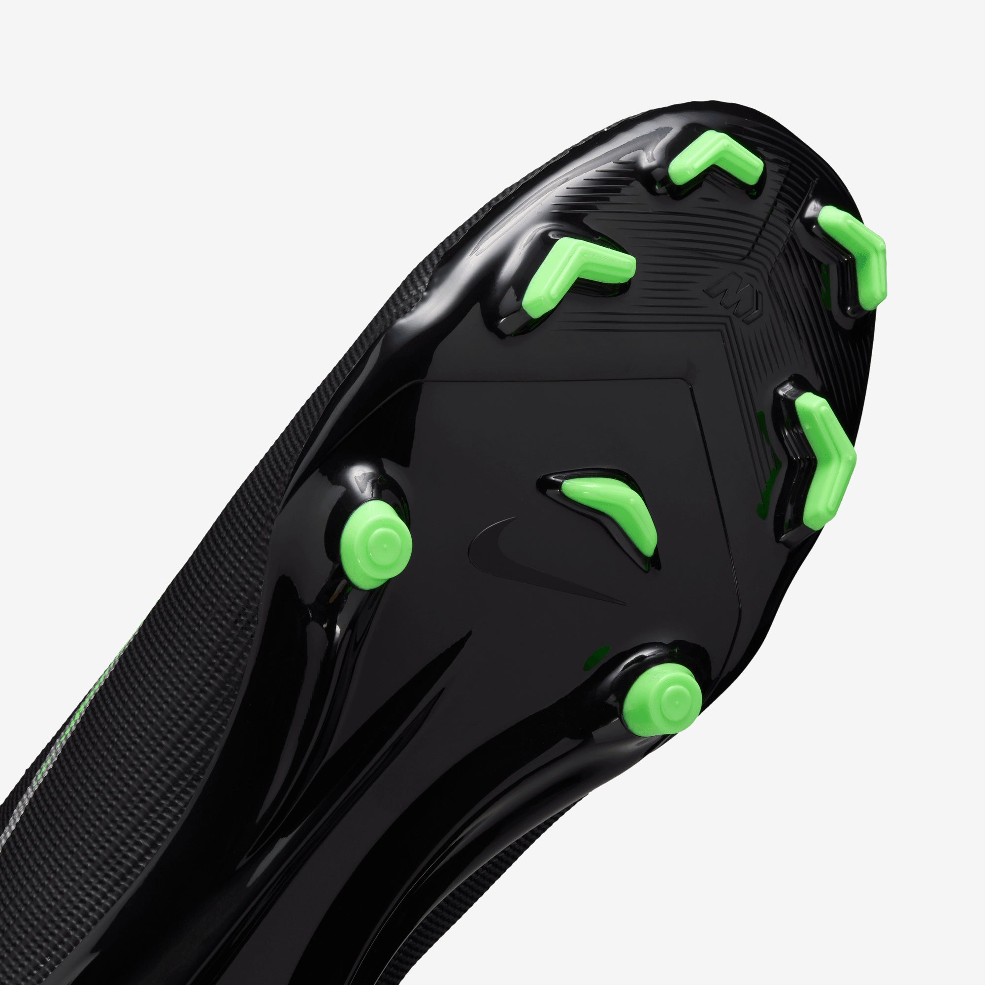 Nike Mercurial Superfly 11 Academy Multi-Ground High-Top Soccer Cleats - Black/Illusion Green-Black
