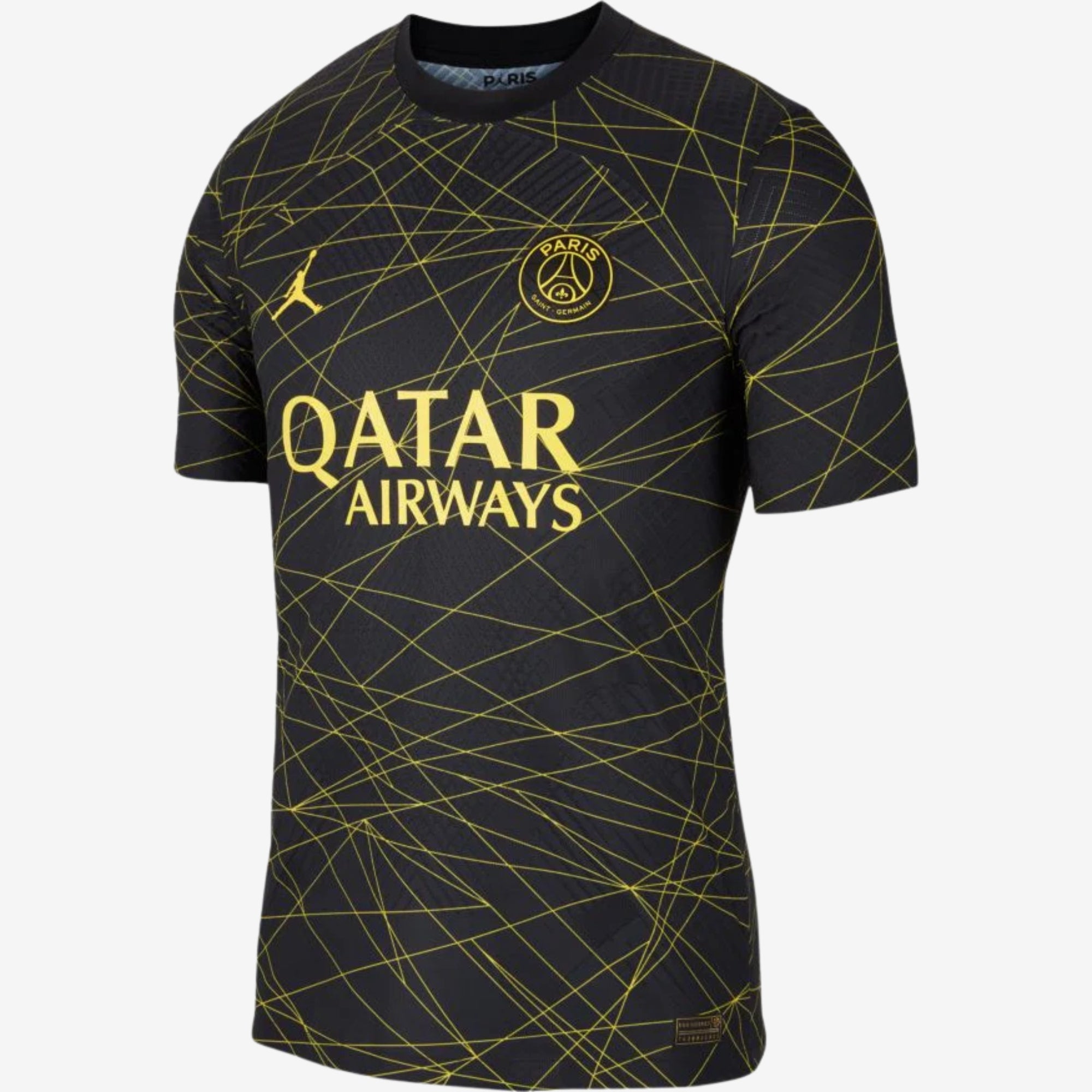 Nike Paris Saint-Germain 2022/23 Match Fourth Men's Dri-FIT ADV Soccer Authentic Jersey - Black/Tour Yellow/Tour Yellow
