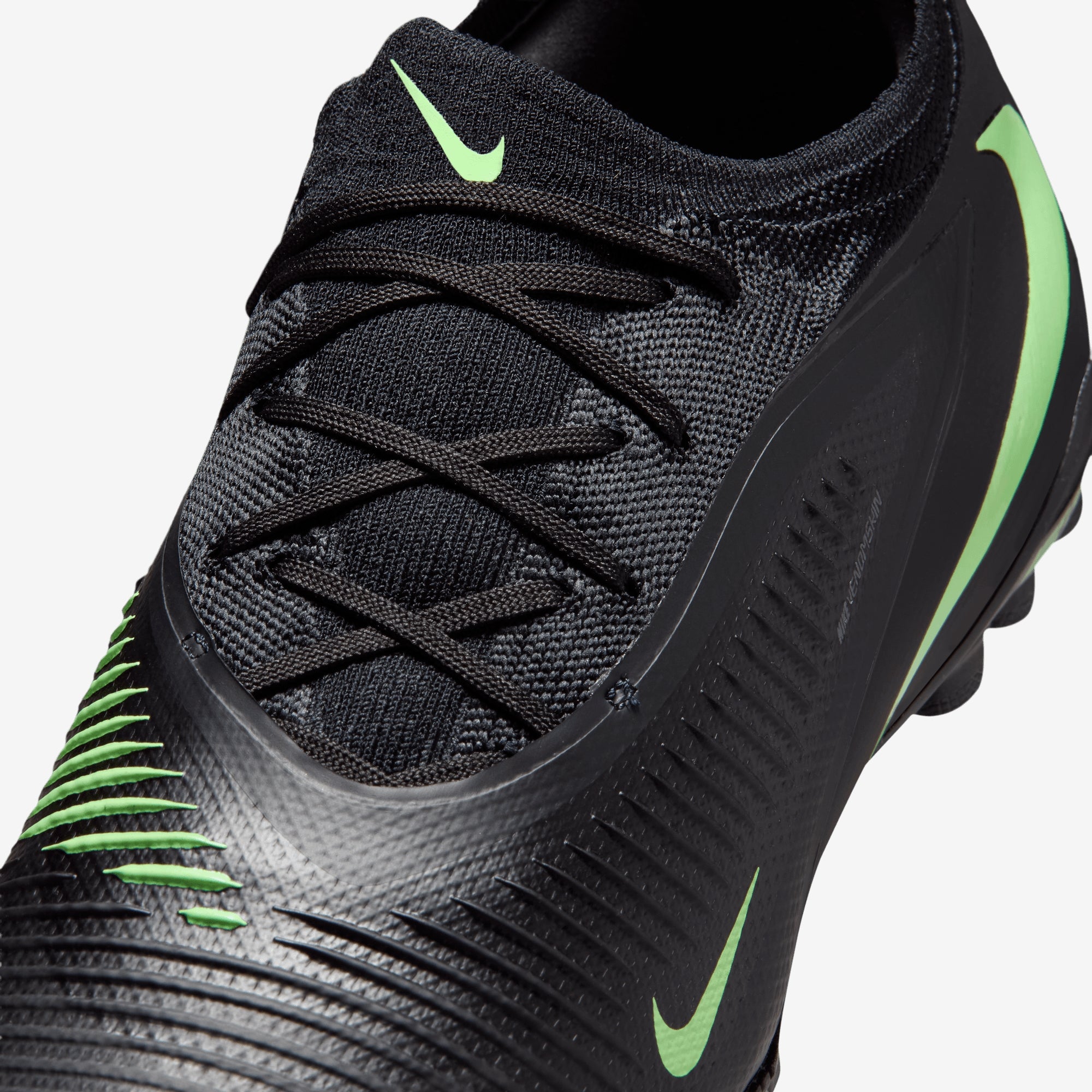 Nike Phantom 6 Low Pro Turf Soccer Shoes - Black/Illusion Green-Black