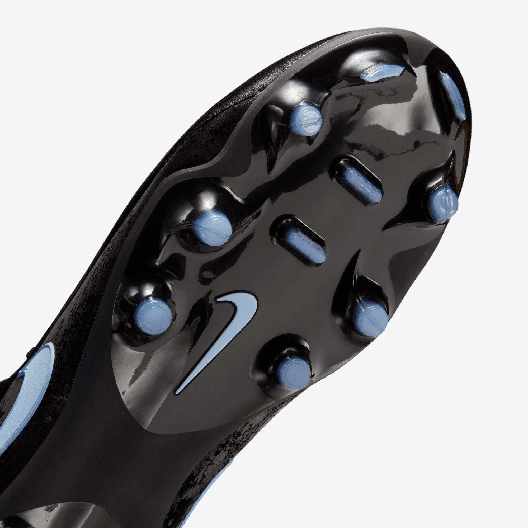 Nike Tiempo Maestro Academy Multi-Ground Low-Top Soccer Cleats - Black/Ice Blue