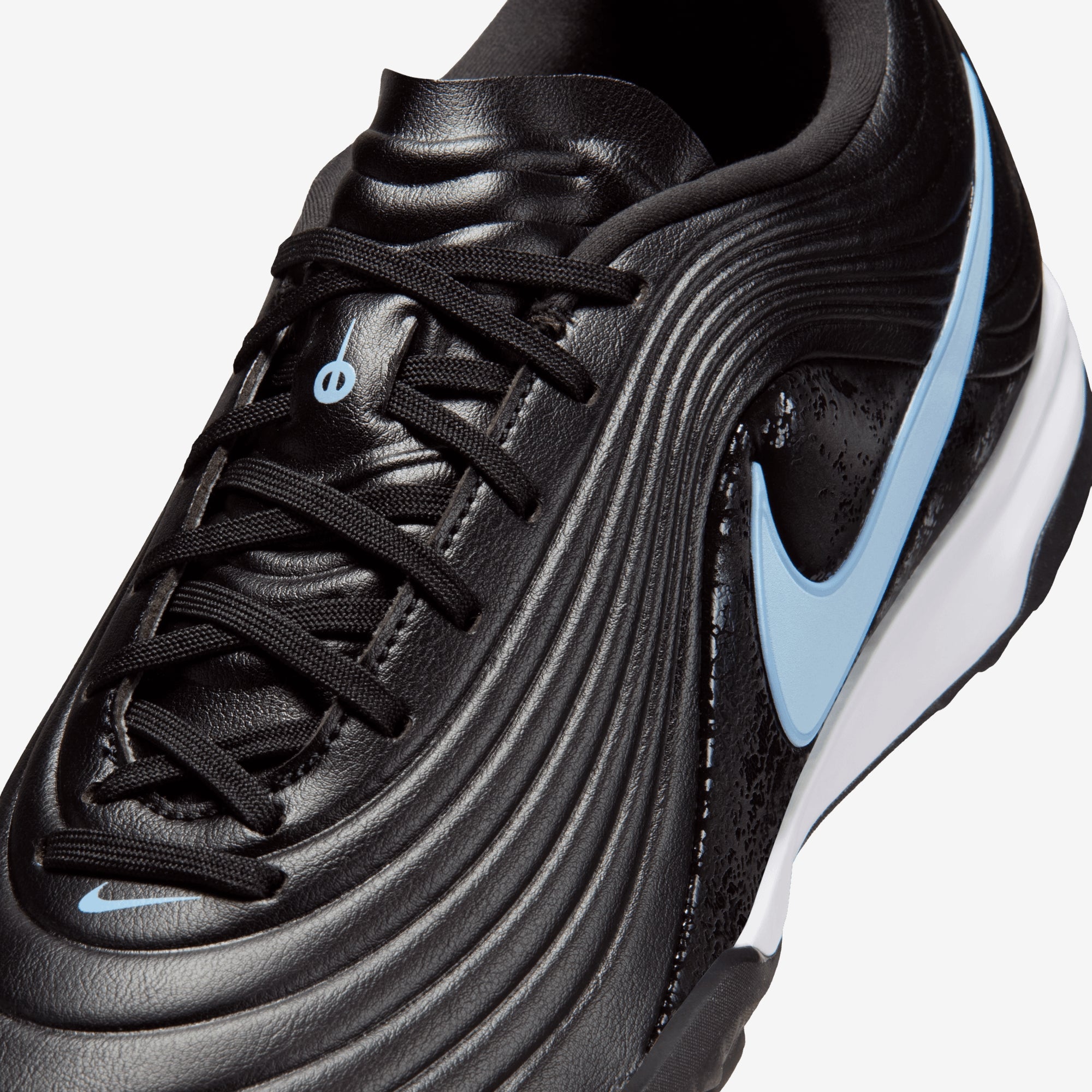Nike Tiempo Maestro Academy Turf Low-Top Soccer Shoes - Black/Ice Blue