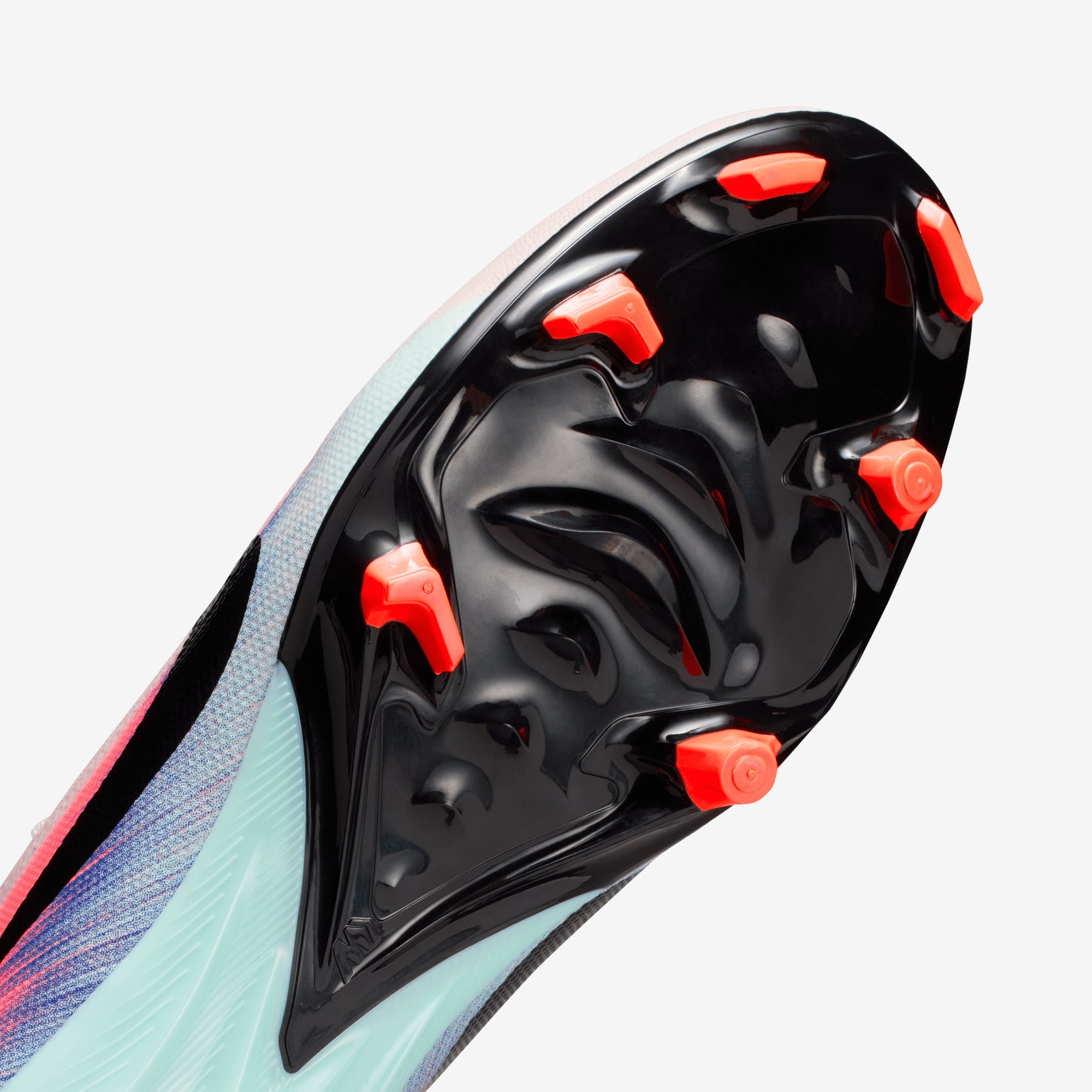 Nike United Mercurial Superfly 10 Academy Multi-Ground High-Top Soccer Cleats - Silt Red/Racer Blue