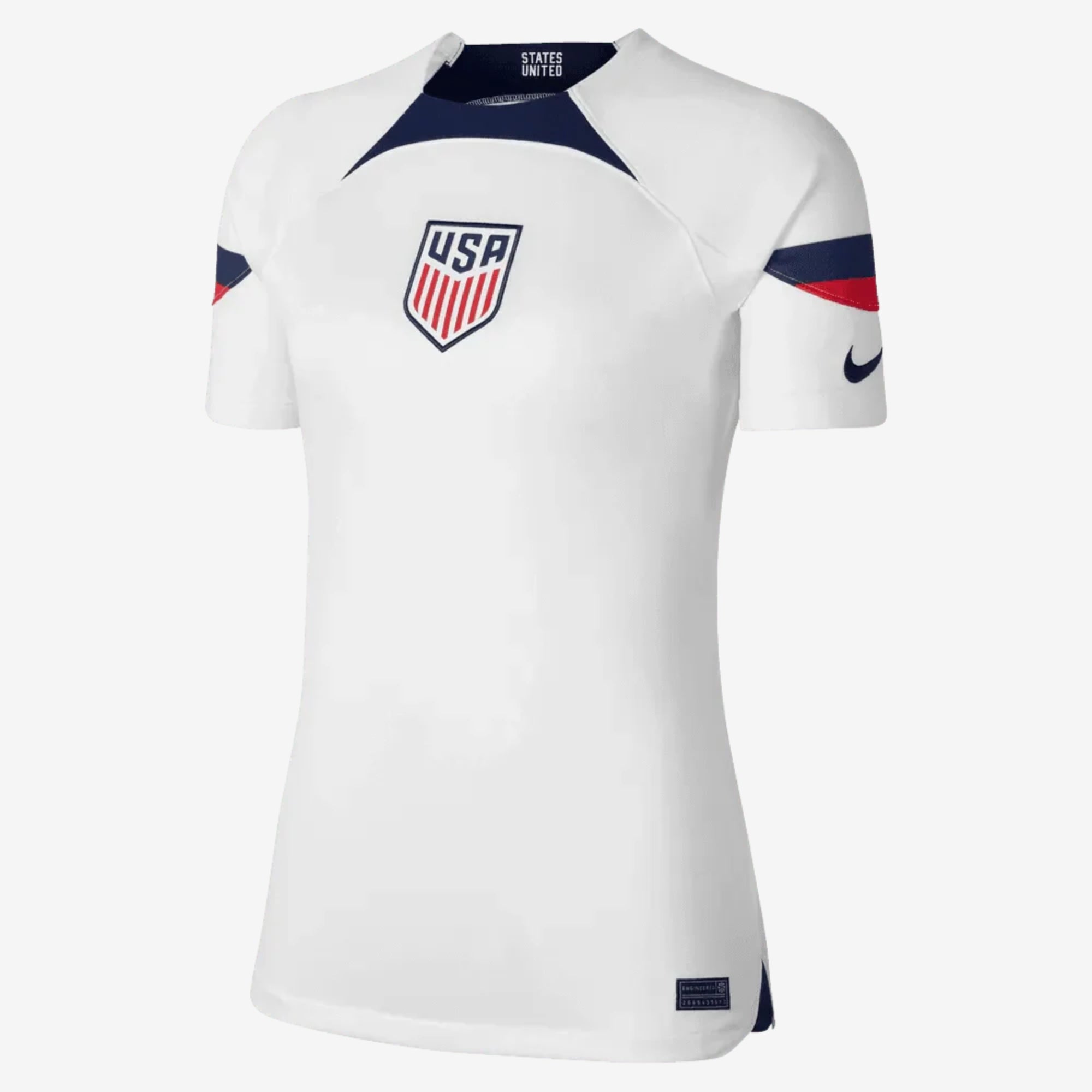 Nike USA 2022/23 Stadium Home Women's Soccer Jersey - White/Loyal Blue