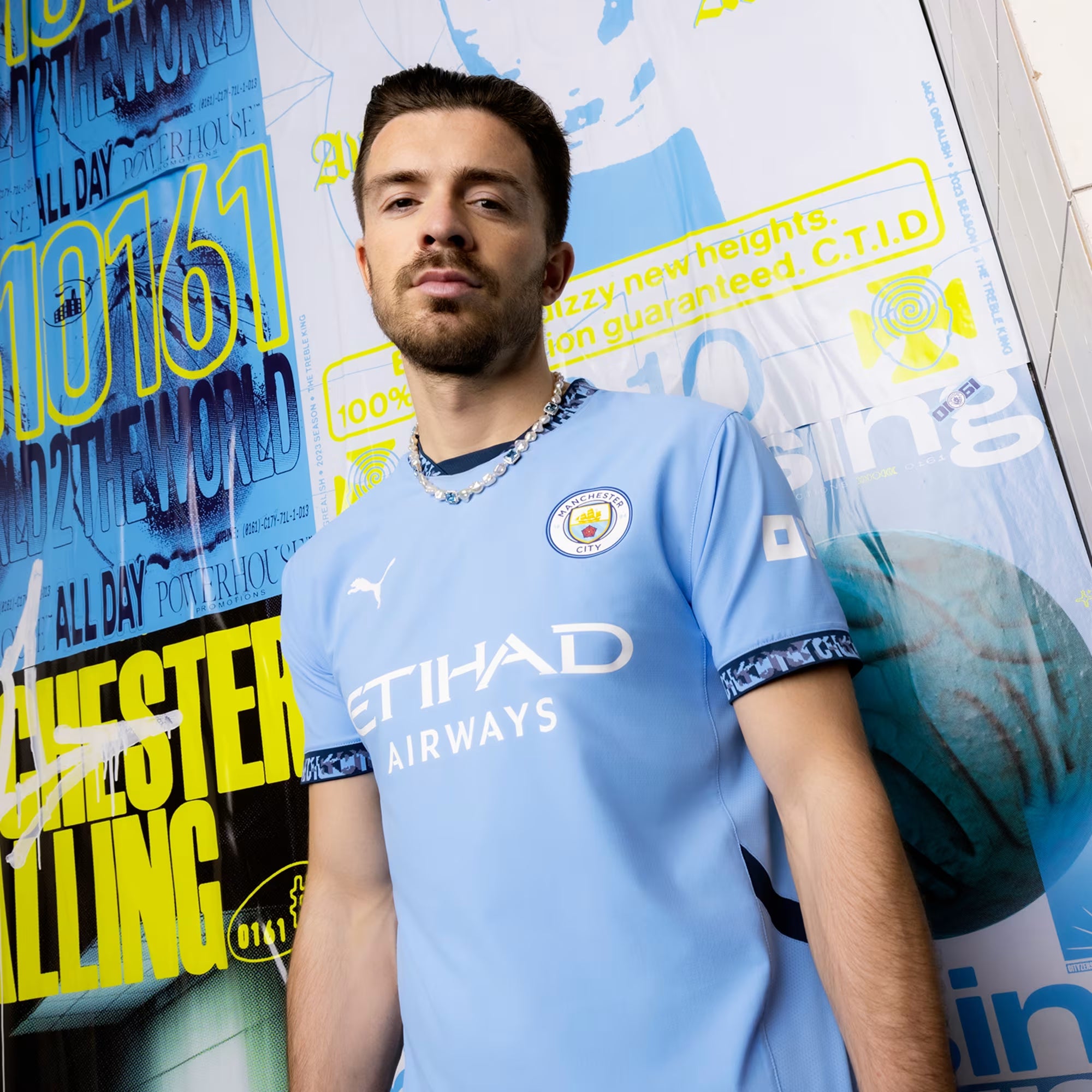 PUMA Manchester City 2024/25 Match Home Men's dryCELL Soccer Authentic Jersey - Team Light Blue-Marine Blue