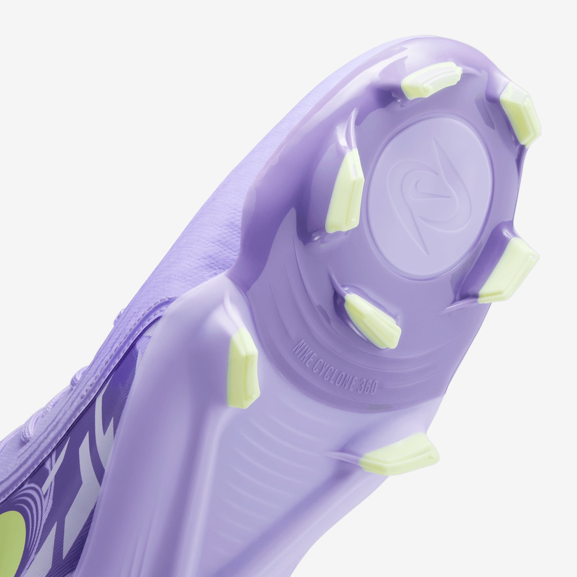 Nike United Phantom Luna 2 Academy MG High-Top Soccer Cleats - Purple Agate/Barely Volt