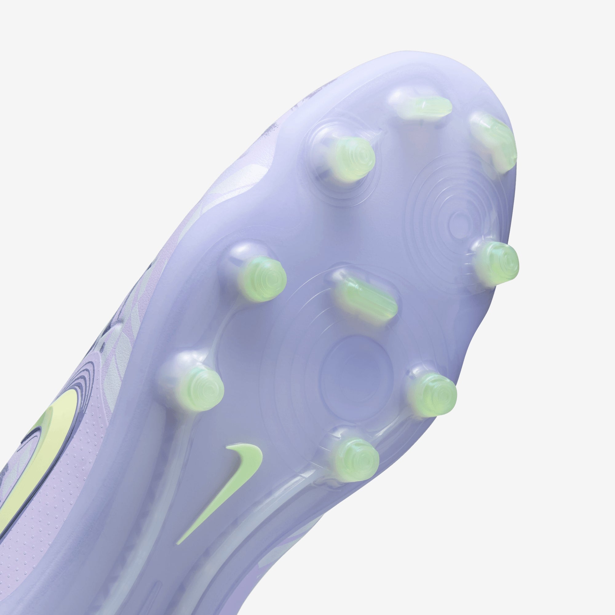 Nike United Tiempo Legend 10 Elite FG Low-Top Soccer Cleats - Purple Agate/Barely Volt