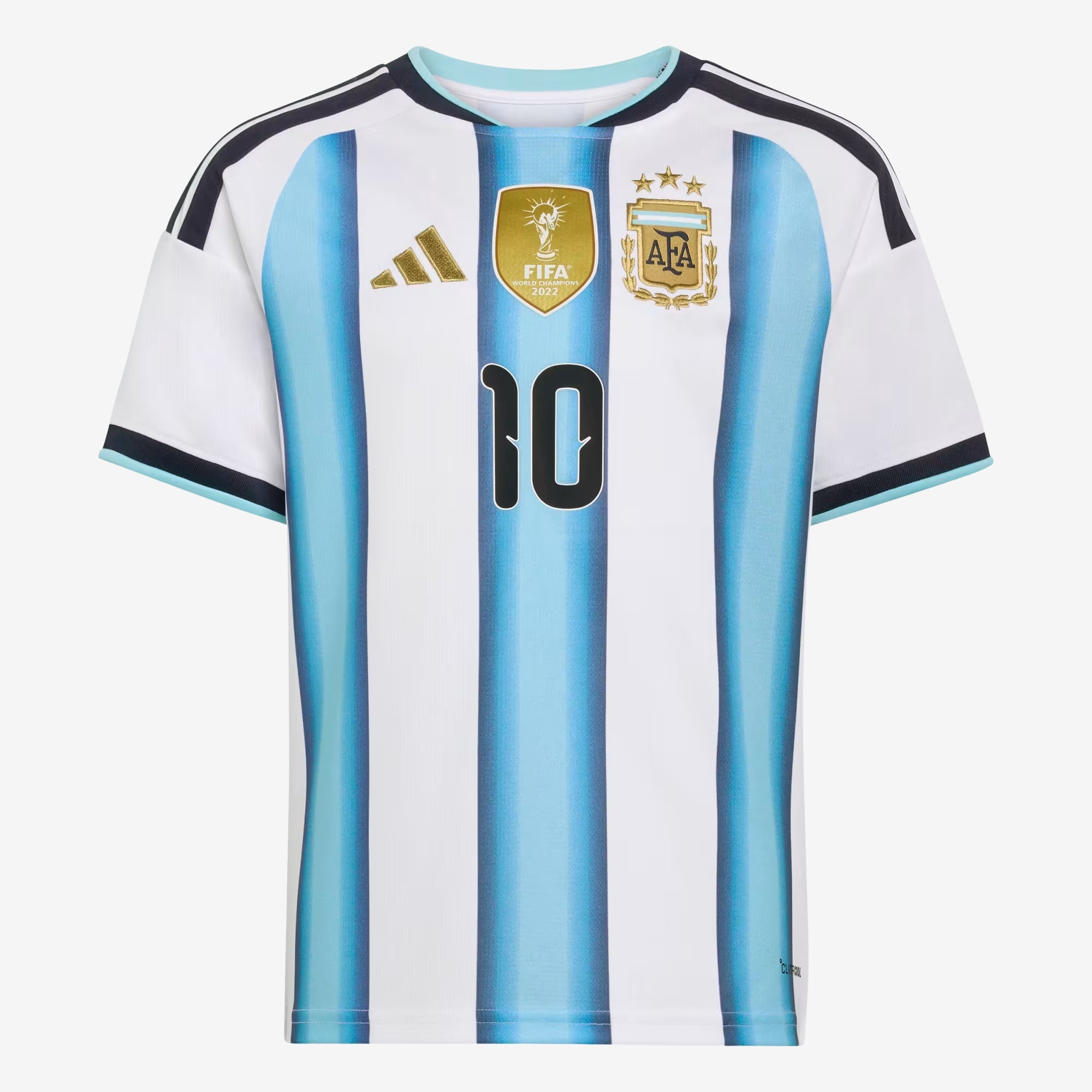 adidas Argentina 2026 Stadium Home Messi Big Kids' Soccer Jersey - White / Icey Blue / Light Blue