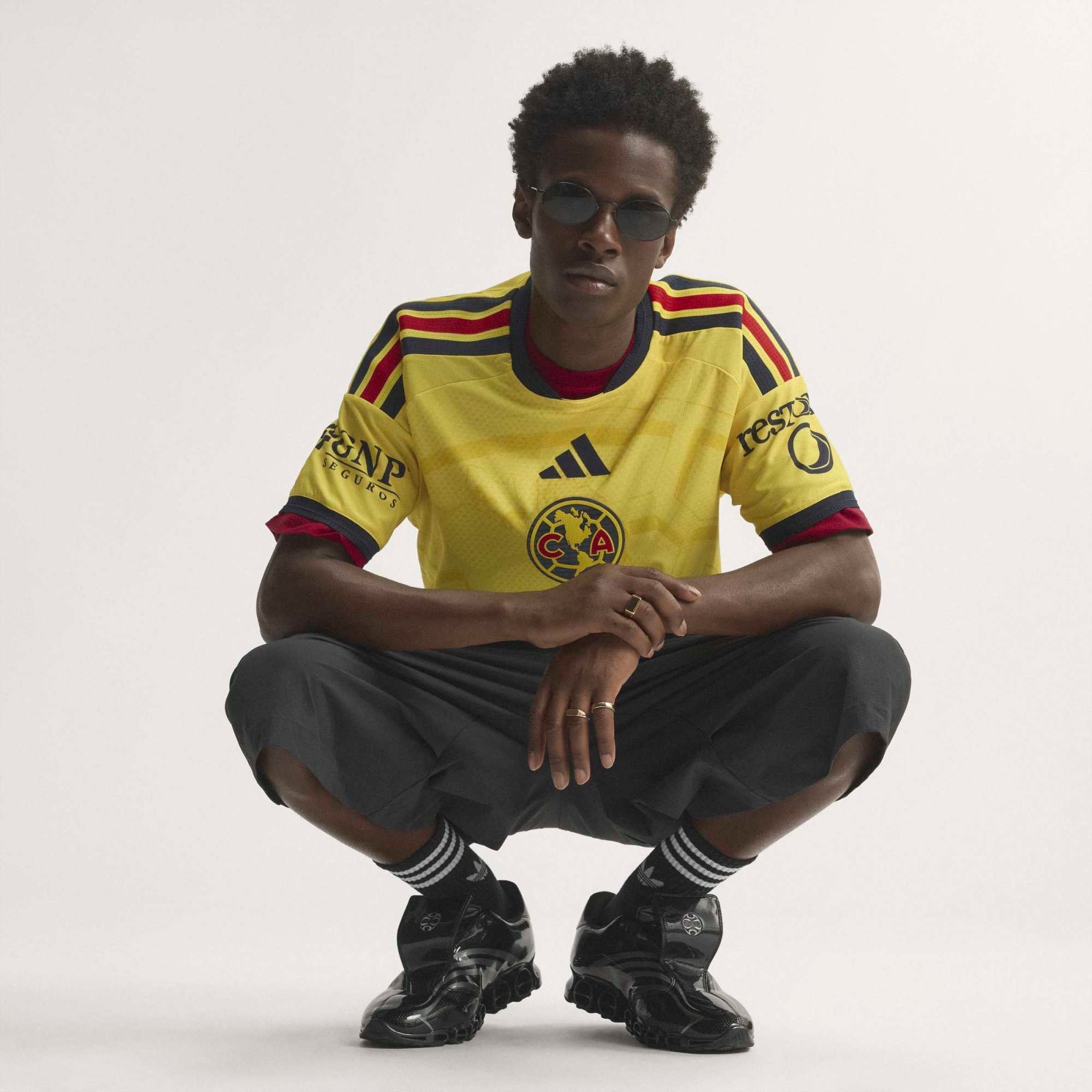 adidas Club America 2026/27 Match Home Men's Soccer Authentic Jersey - Impact Yellow / Legend Ink