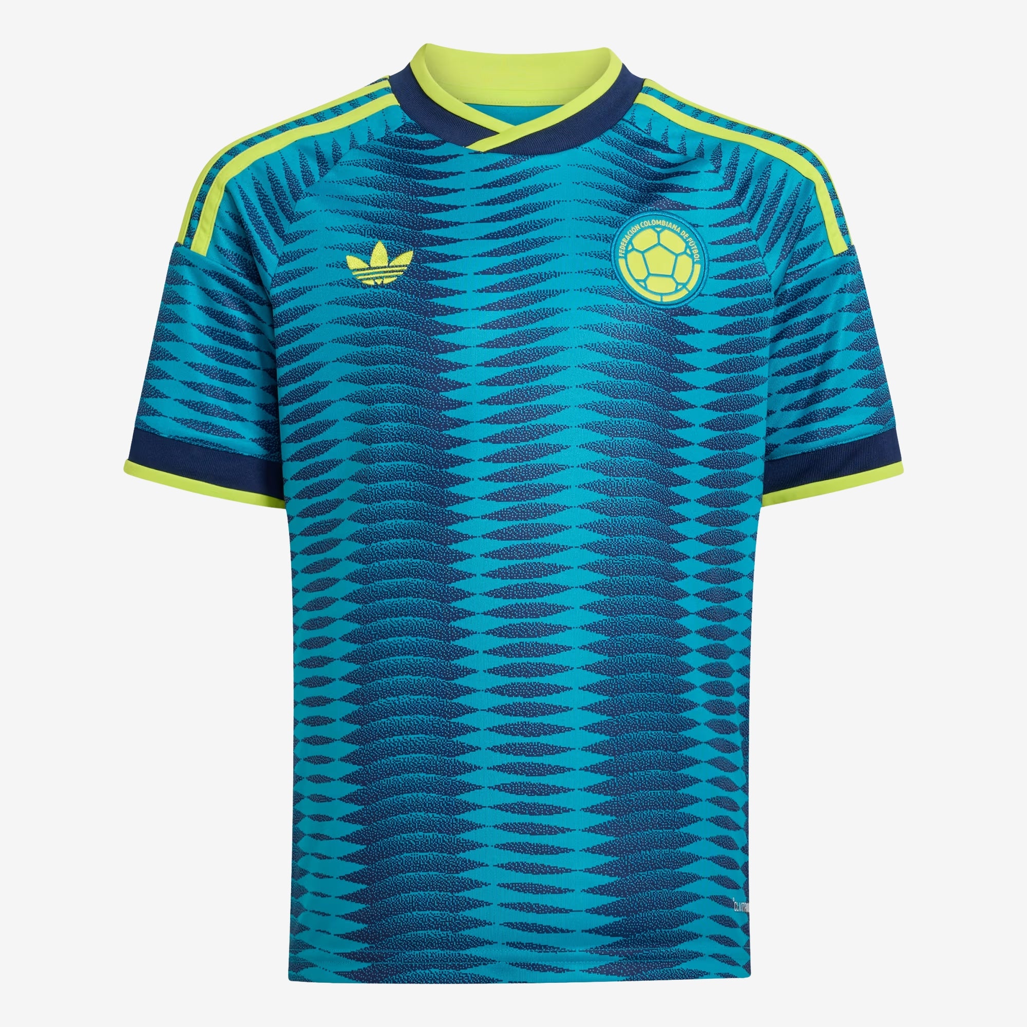 adidas Colombia 2026 Stadium Away Big Kids' Soccer Jersey - Mystery Petrol / Team Navy Blue 2