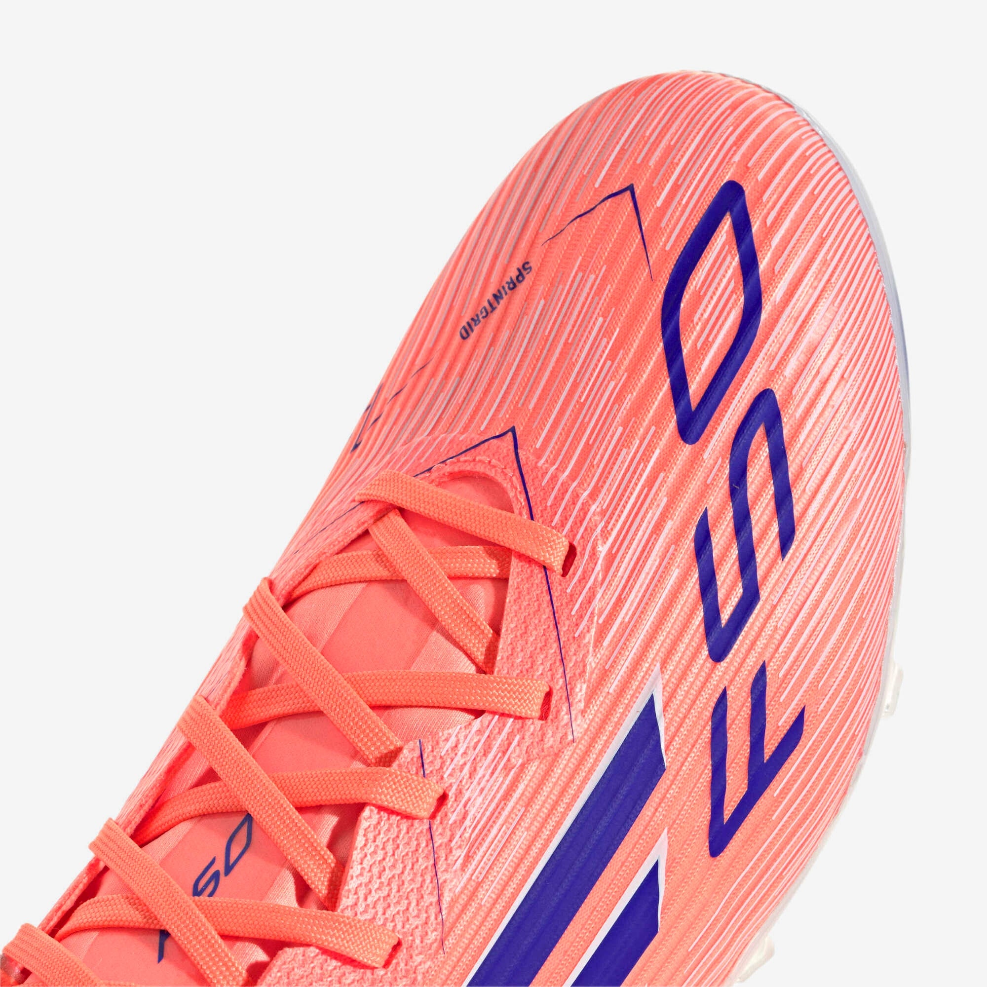 adidas F50 League Firm/Multi-Ground Low-Top Soccer Cleats - Beam Orange / Lucid Blue / Cloud White