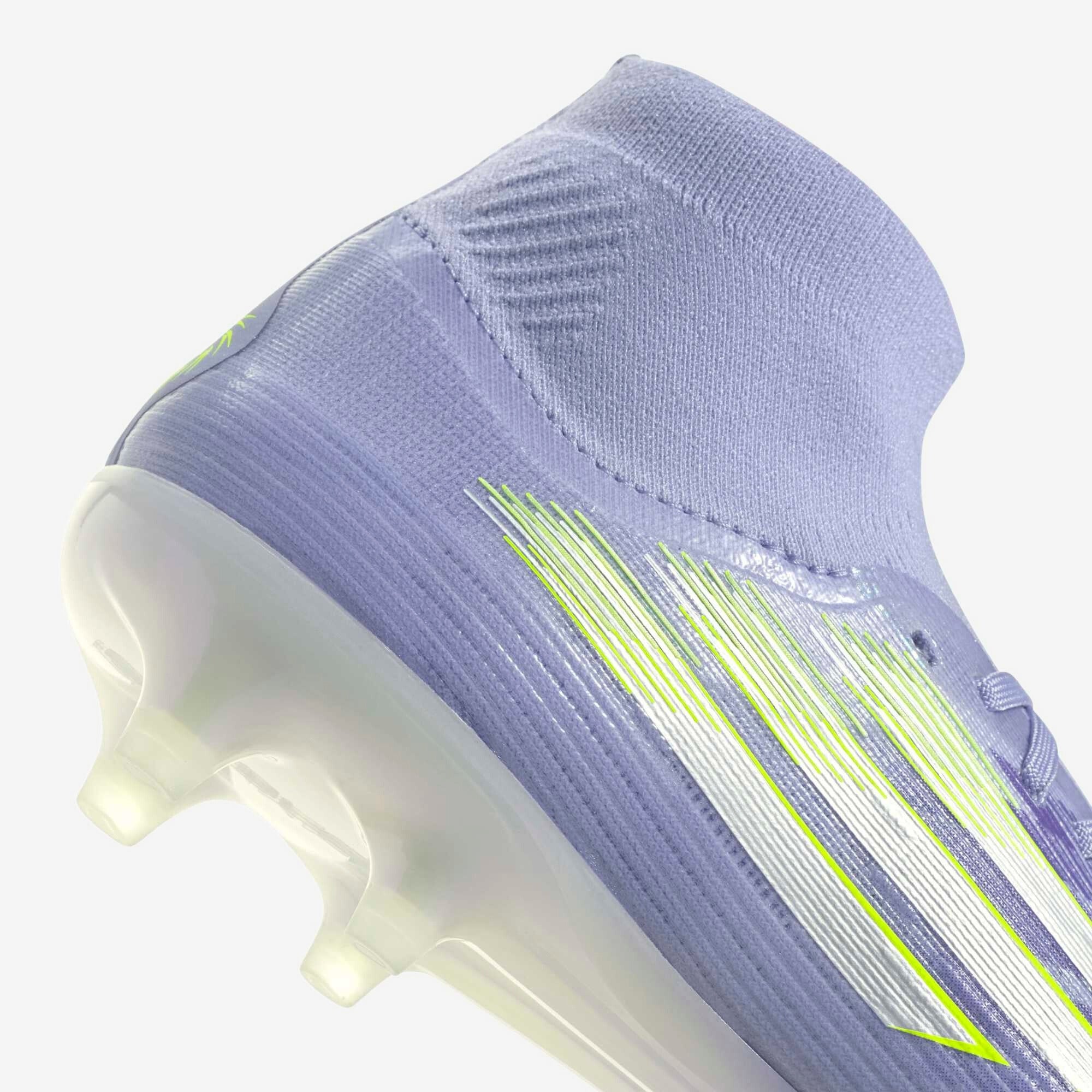 adidas F50 Sparkfusion Pro (Women's) Firm Ground/Artificial Grass High-Top Soccer Cleats - Violet Tone / Lucid Lemon / Purple Rush