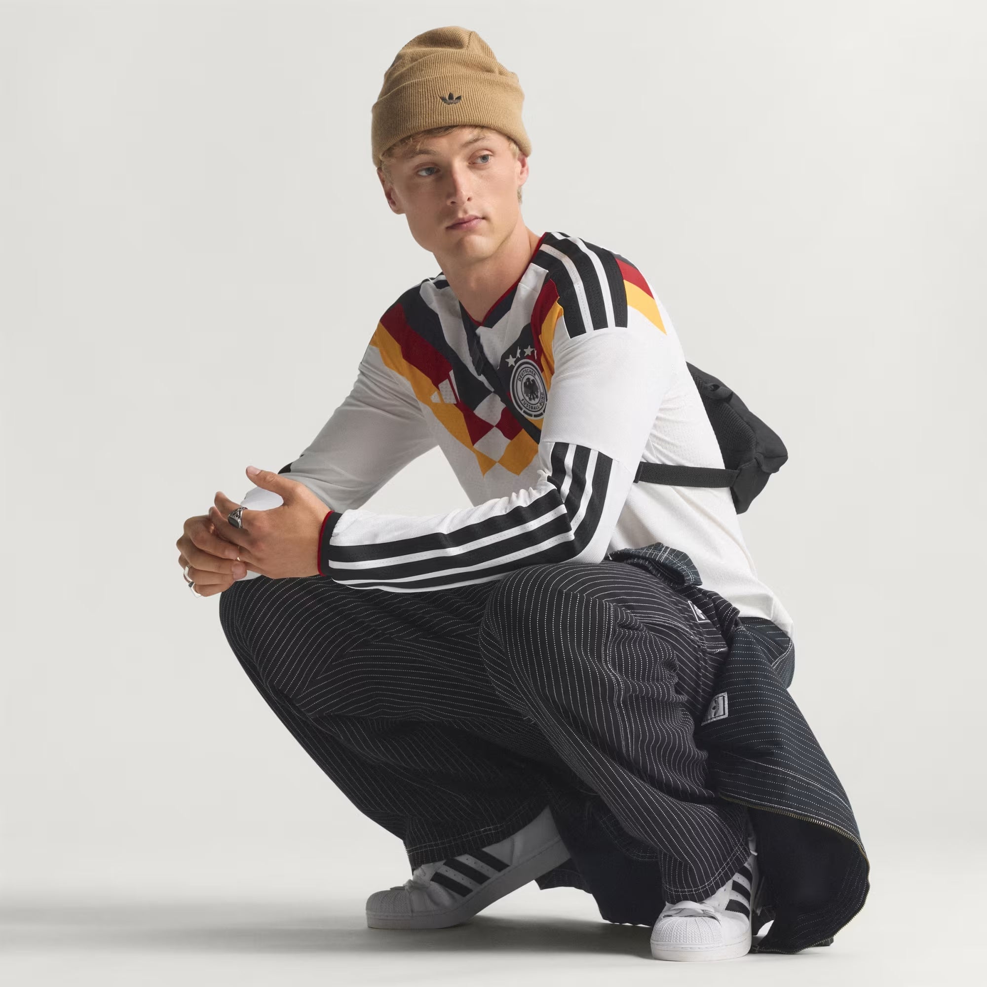 adidas Germany 2026 Match Home Men's Soccer Authentic Long-Sleeve Jersey - White