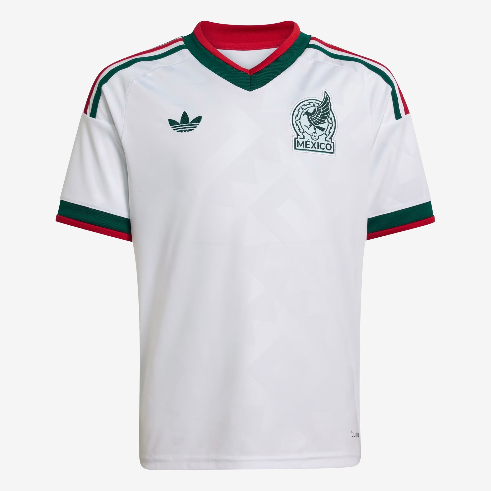 adidas Mexico 2026 Stadium Away Big Kids' Soccer Jersey - White