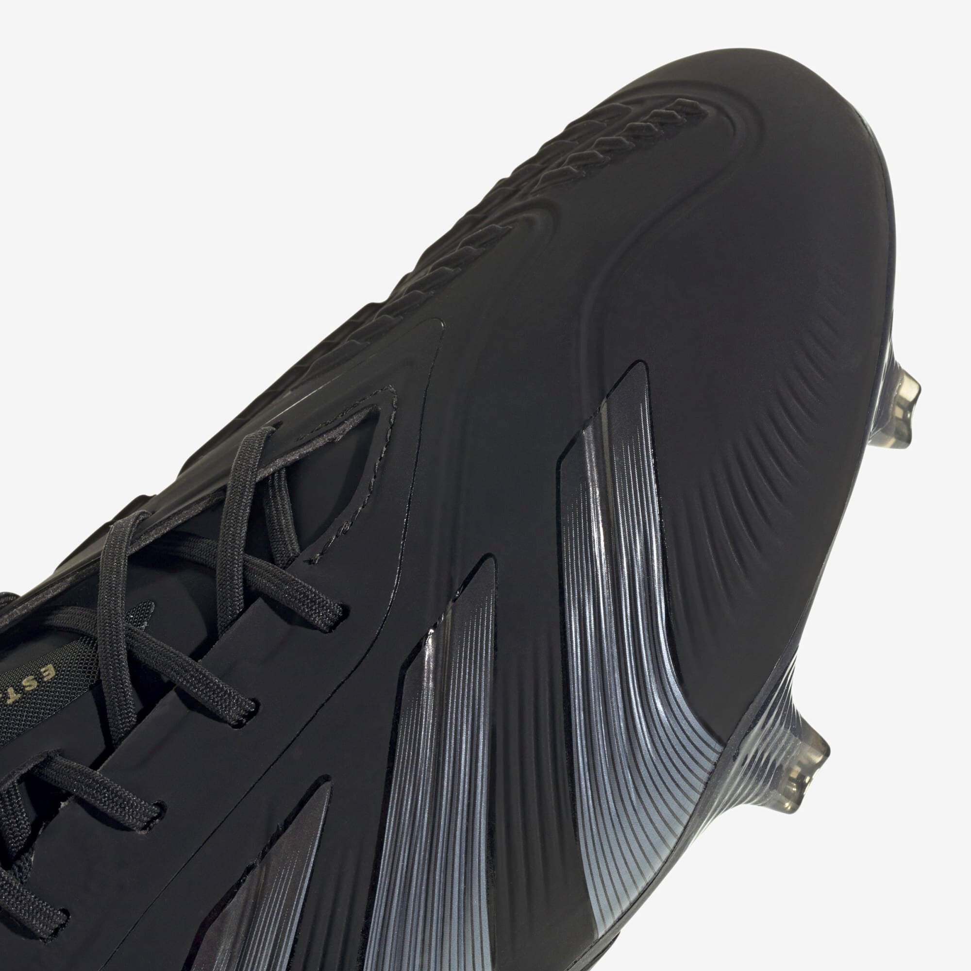 adidas Predator Elite FG Low-Top Soccer Cleats - Core Black / Carbon / Gold Metallic
