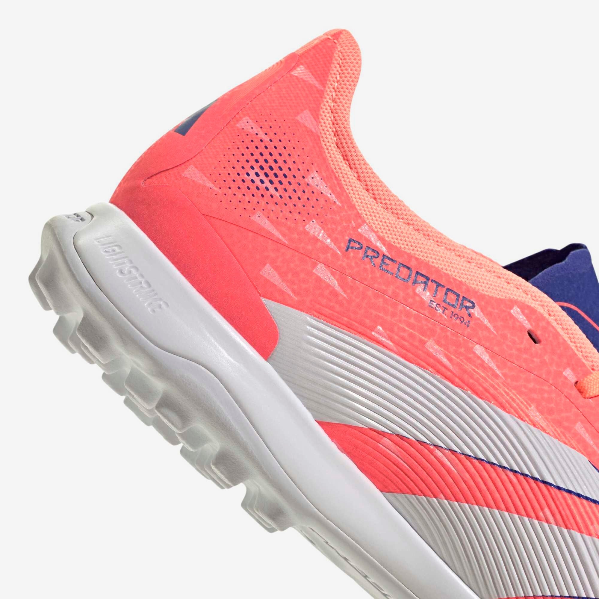 adidas Predator Pro Turf Low-Top Soccer Shoes - Signal Coral / Cloud White / Beam Orange