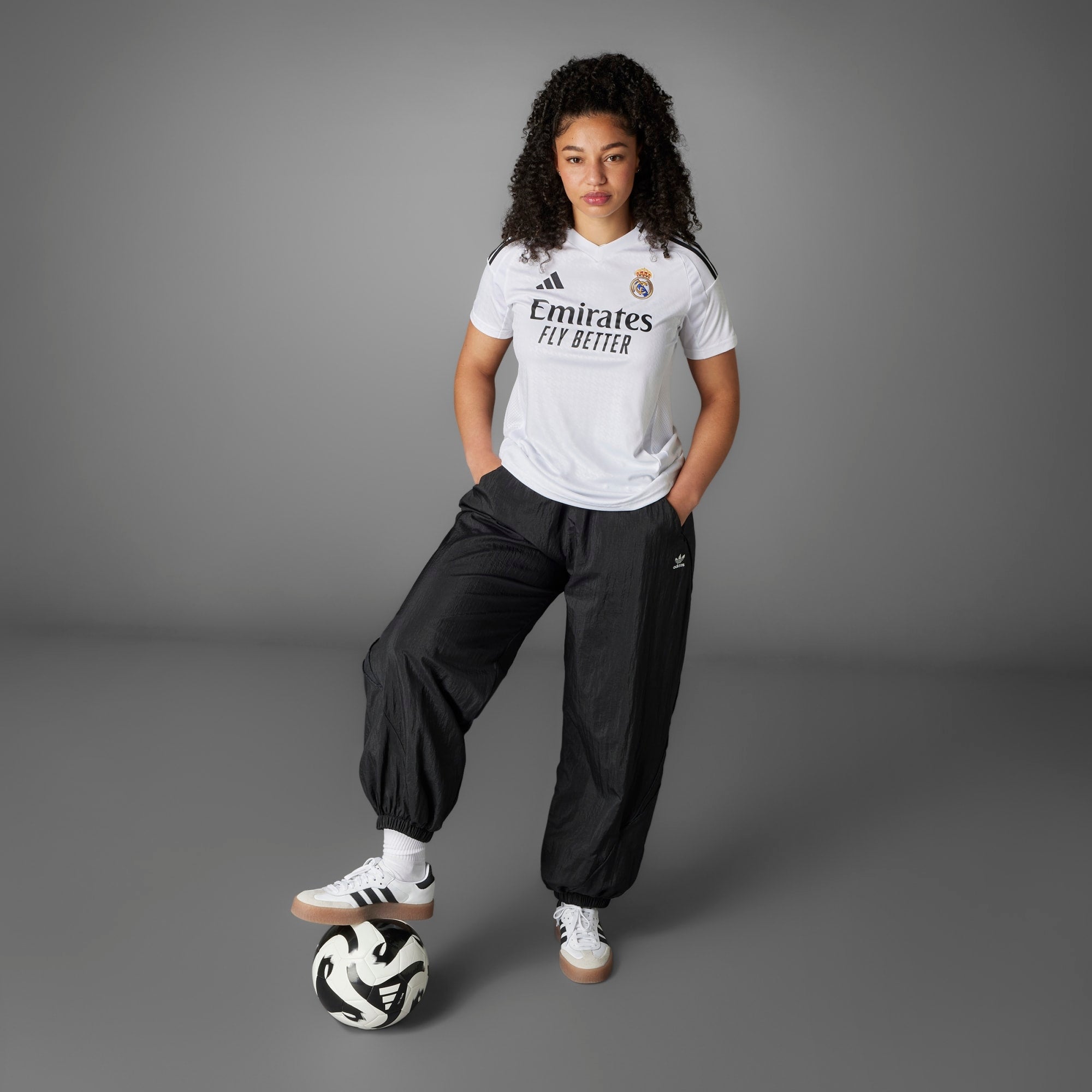adidas Real Madrid 2024/25 Stadium Home Women's AEROREADY Soccer Replica Jersey - White