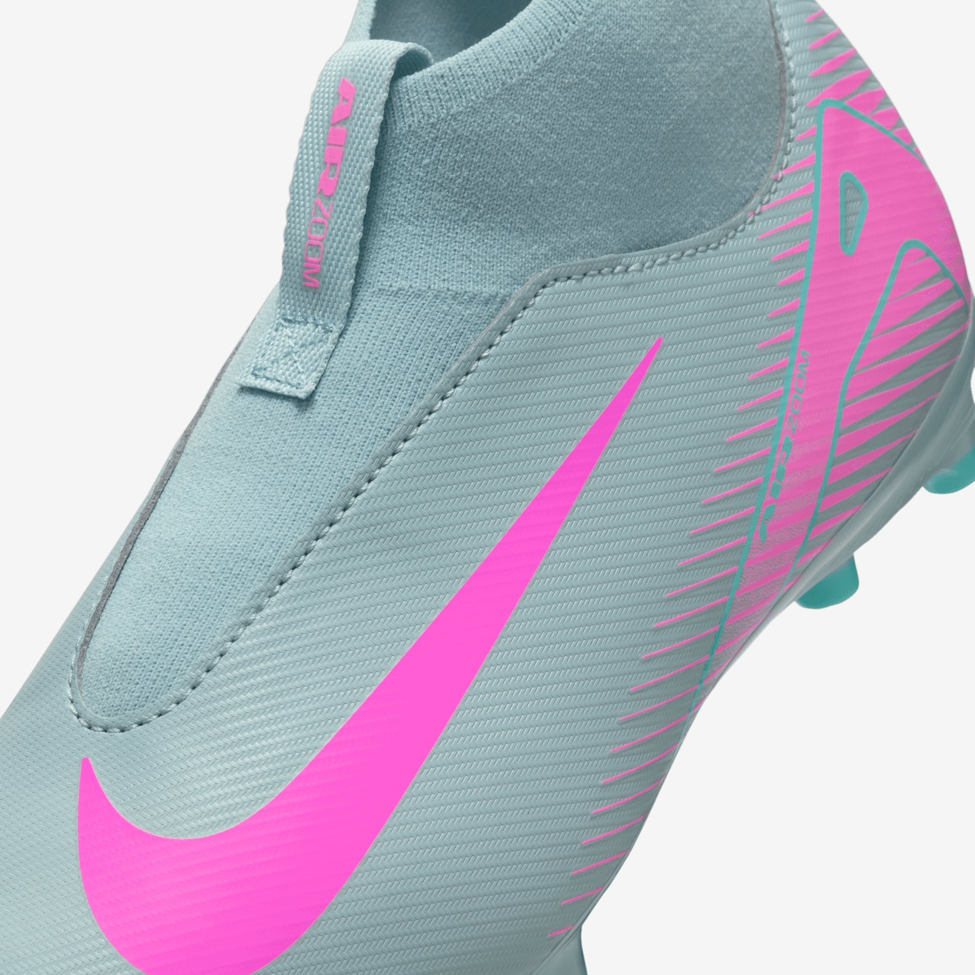 Nike Jr. Mercurial Superfly 10 Academy Little/Big Kids' MG High-Top Soccer Cleats - Ocean Cube/Pink Blast