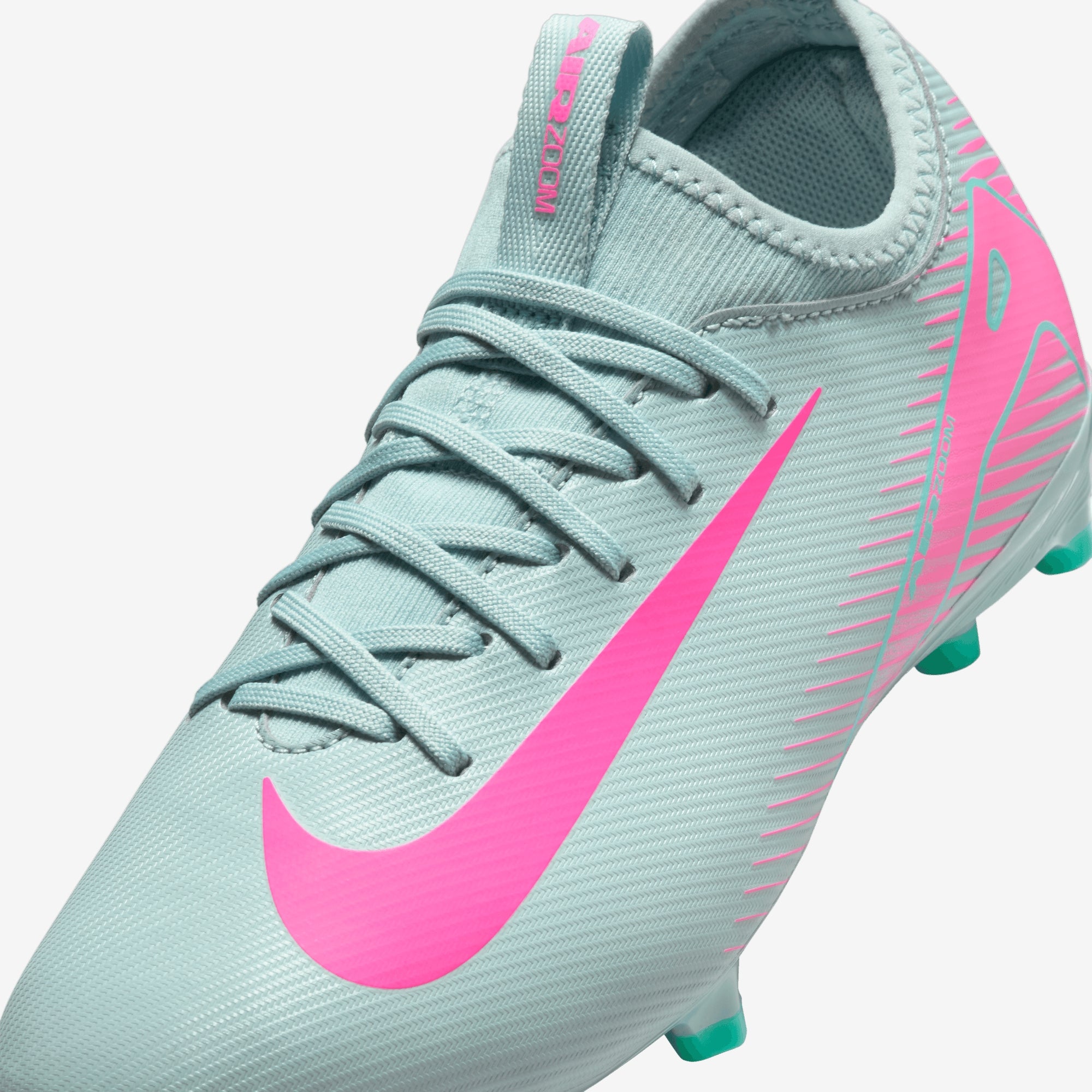 Nike Jr. Mercurial Vapor 16 Academy Little/Big Kids' MG Low-Top Soccer Cleats - Ocean Cube/Pink Blast
