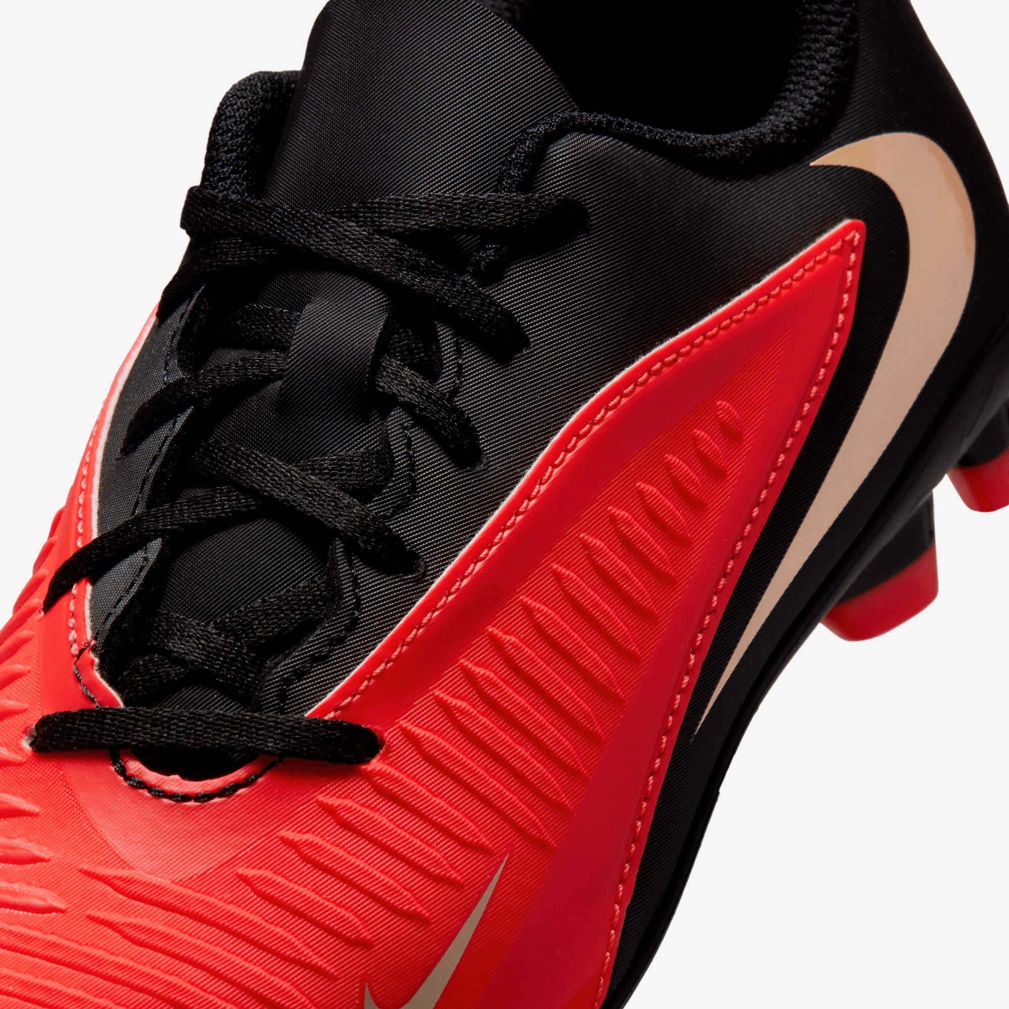 Nike Jr. Phantom 6 Low Club Big Kids' Multi-Ground Soccer Cleats - Bright Crimson/Black-Bright Crimson