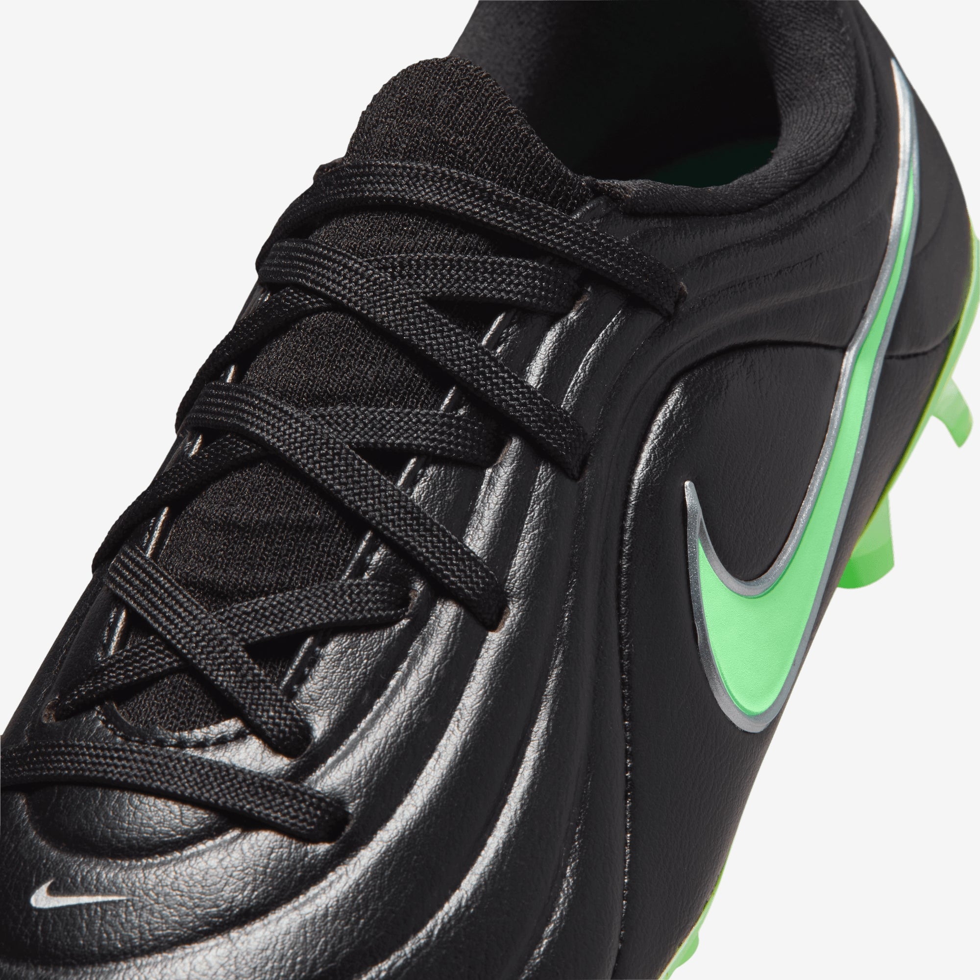 Nike Jr. Tiempo Maestro Academy Little Kids' Multi-Ground Low-Top Soccer Cleats - Black/Illusion Green-Black