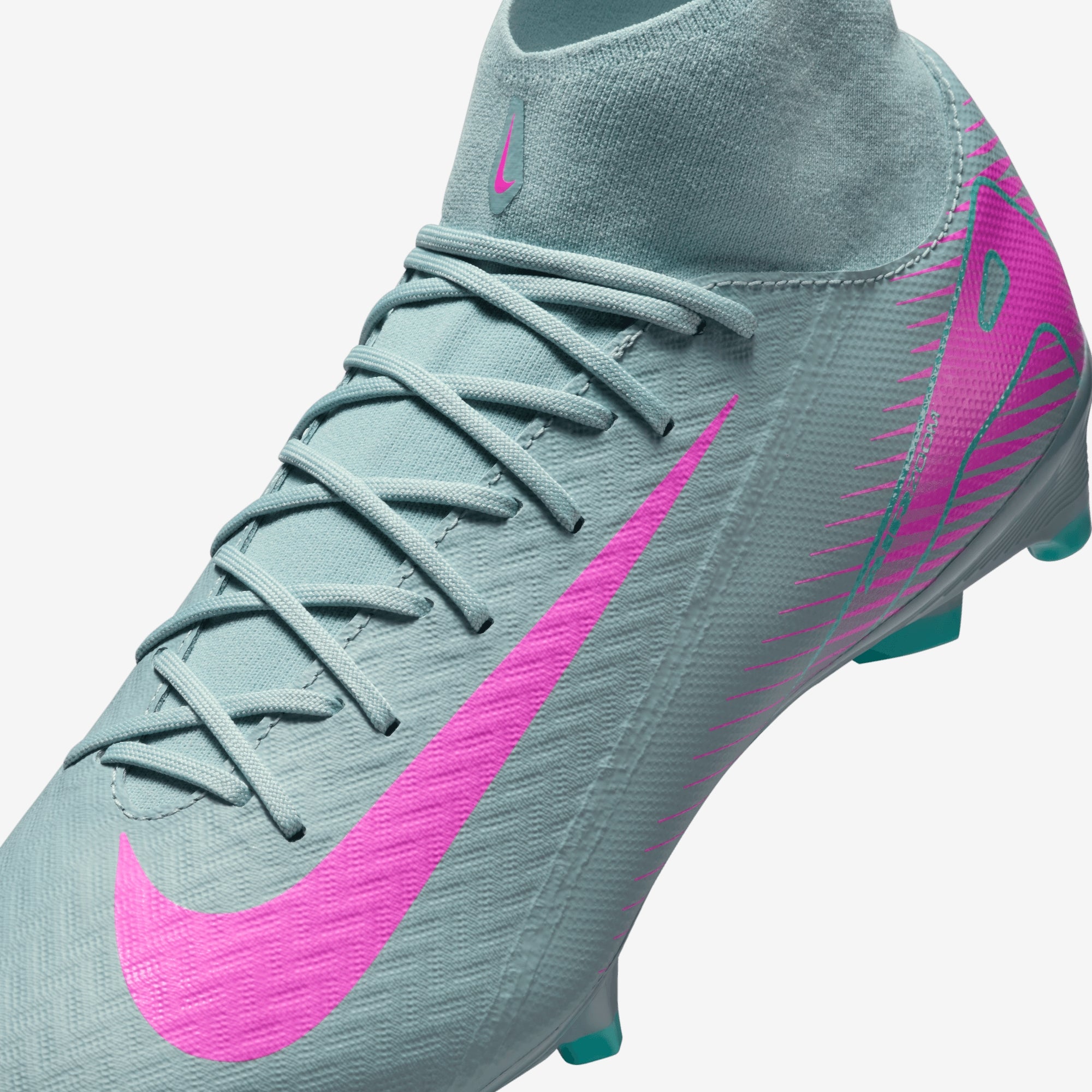 Nike Mercurial Superfly 10 Academy MG High-Top Soccer Cleats - Ocean Cube/Pink Blast