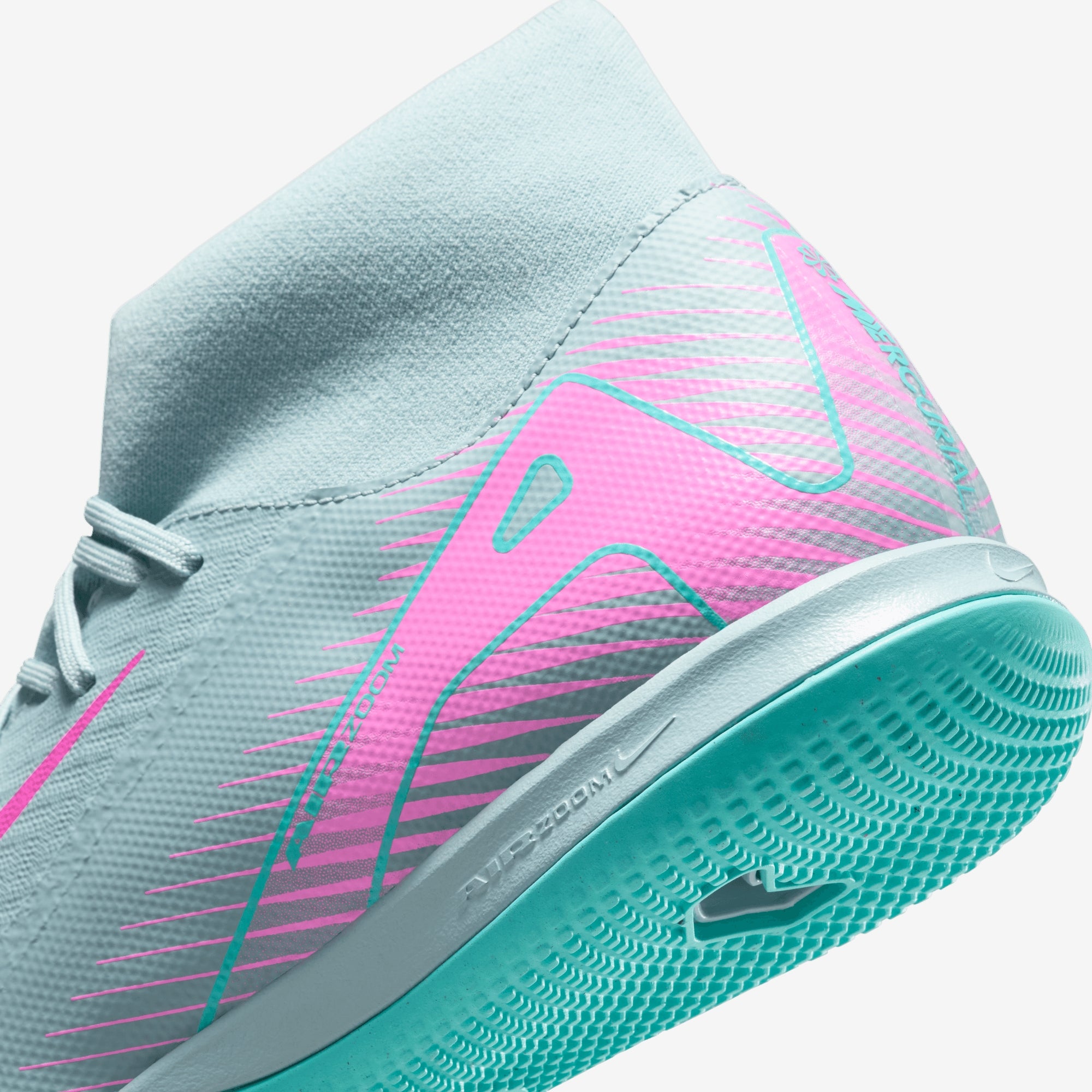 Nike Mercurial Superfly 10 Academy IC High-Top Soccer Shoes - Ocean Cube/Pink Blast