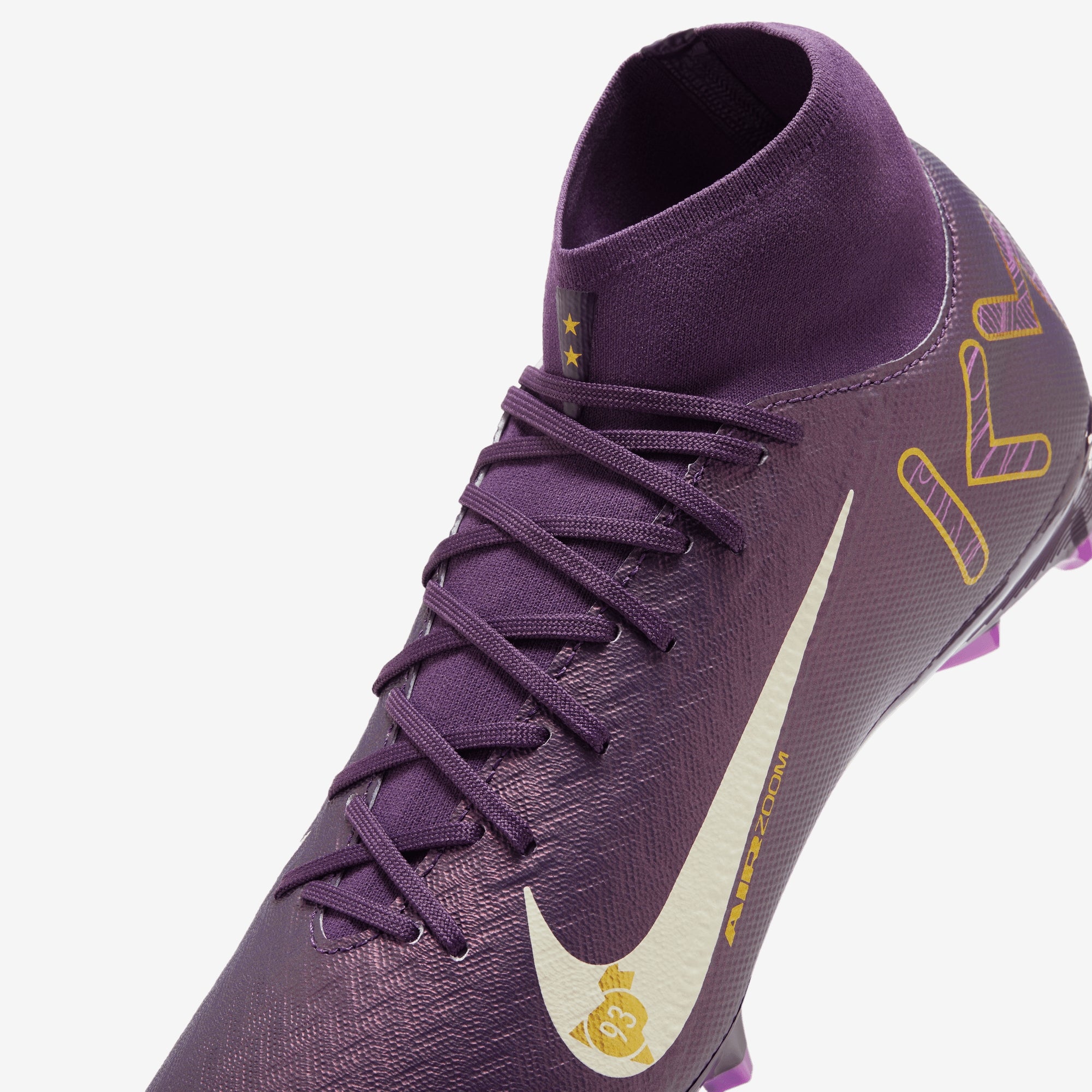 Nike Mercurial Superfly 10 Academy "Kylian Mbappé" MG High-Top Soccer Cleats - Grand Purple/Pale Ivory