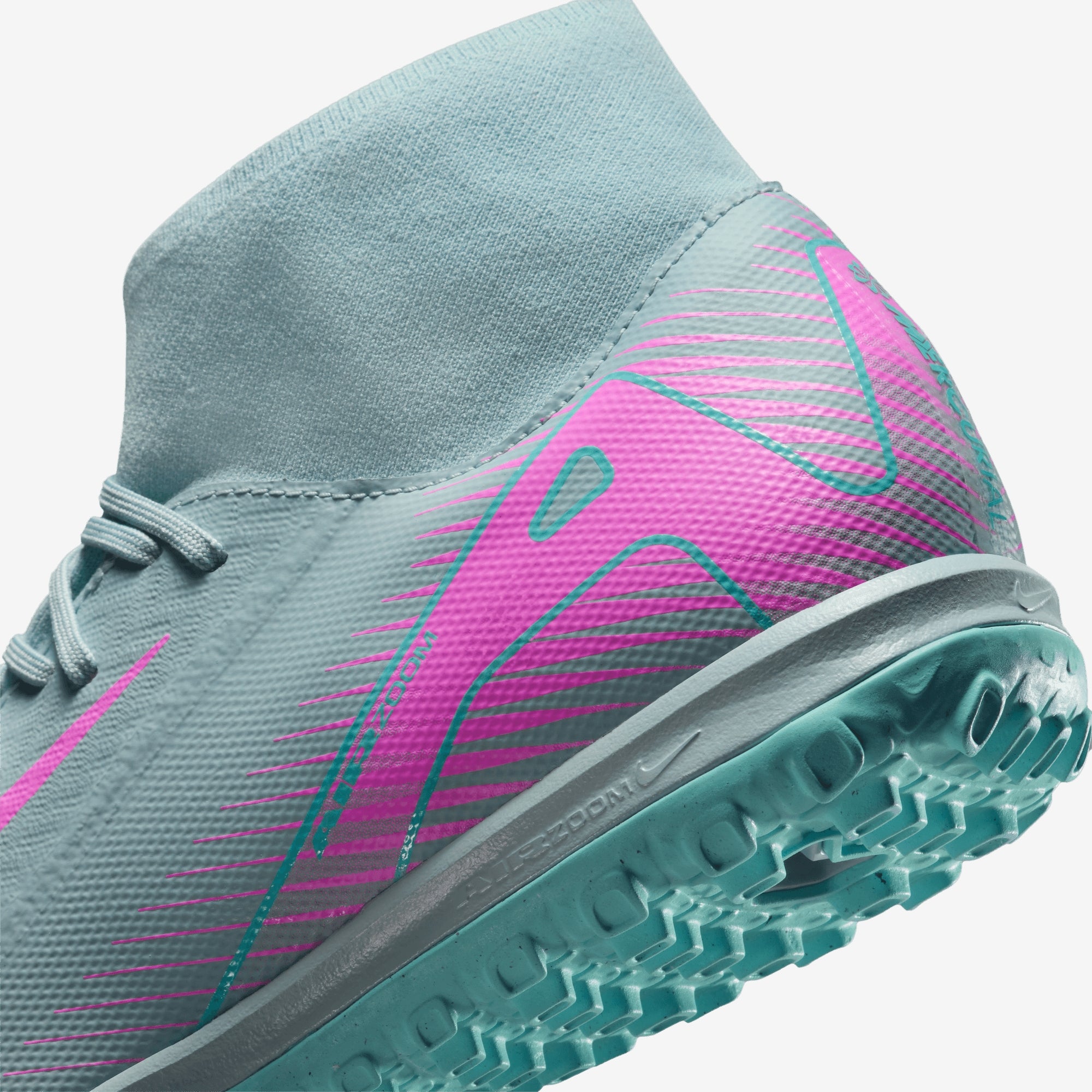 Nike Mercurial Superfly 10 Academy TF High-Top Soccer Shoes - Ocean Cube/Pink Blast