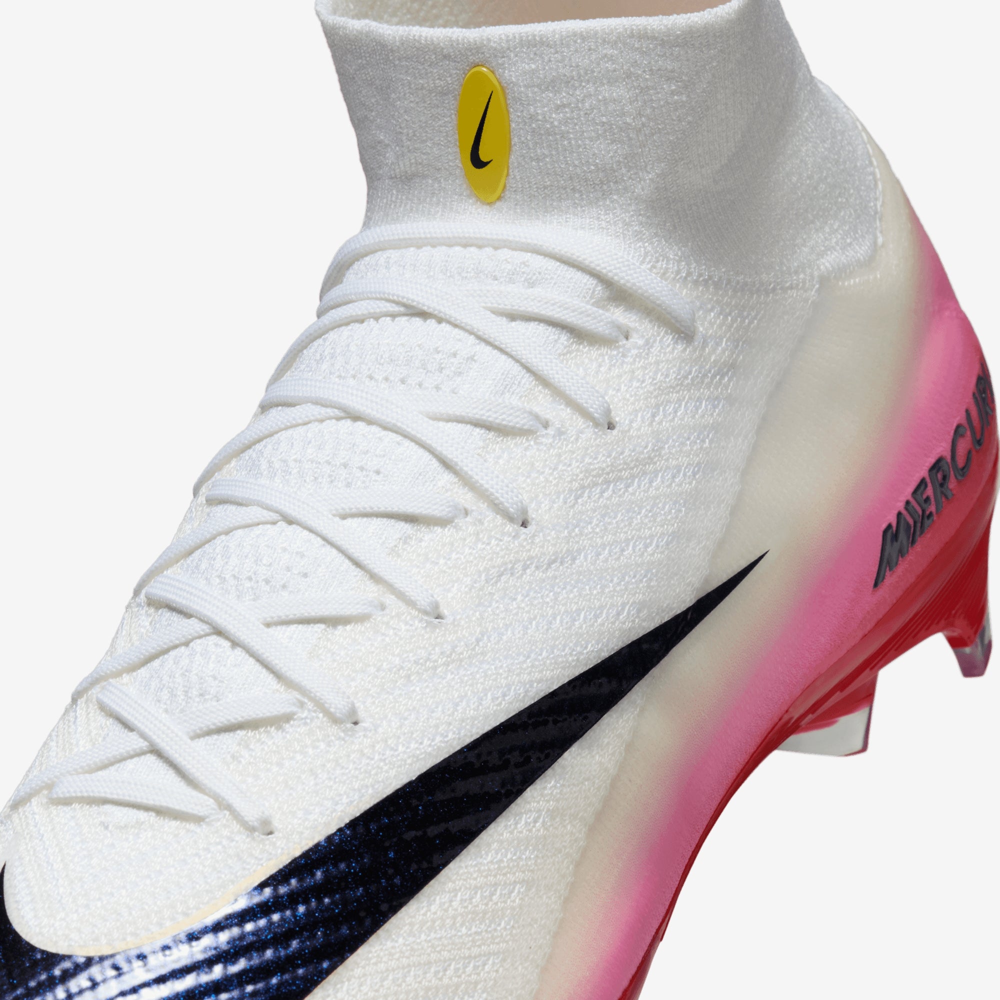 Nike Mercurial Superfly 10 Elite Firm-Ground High-Top Soccer Cleats - University Red/Dark Obsidian