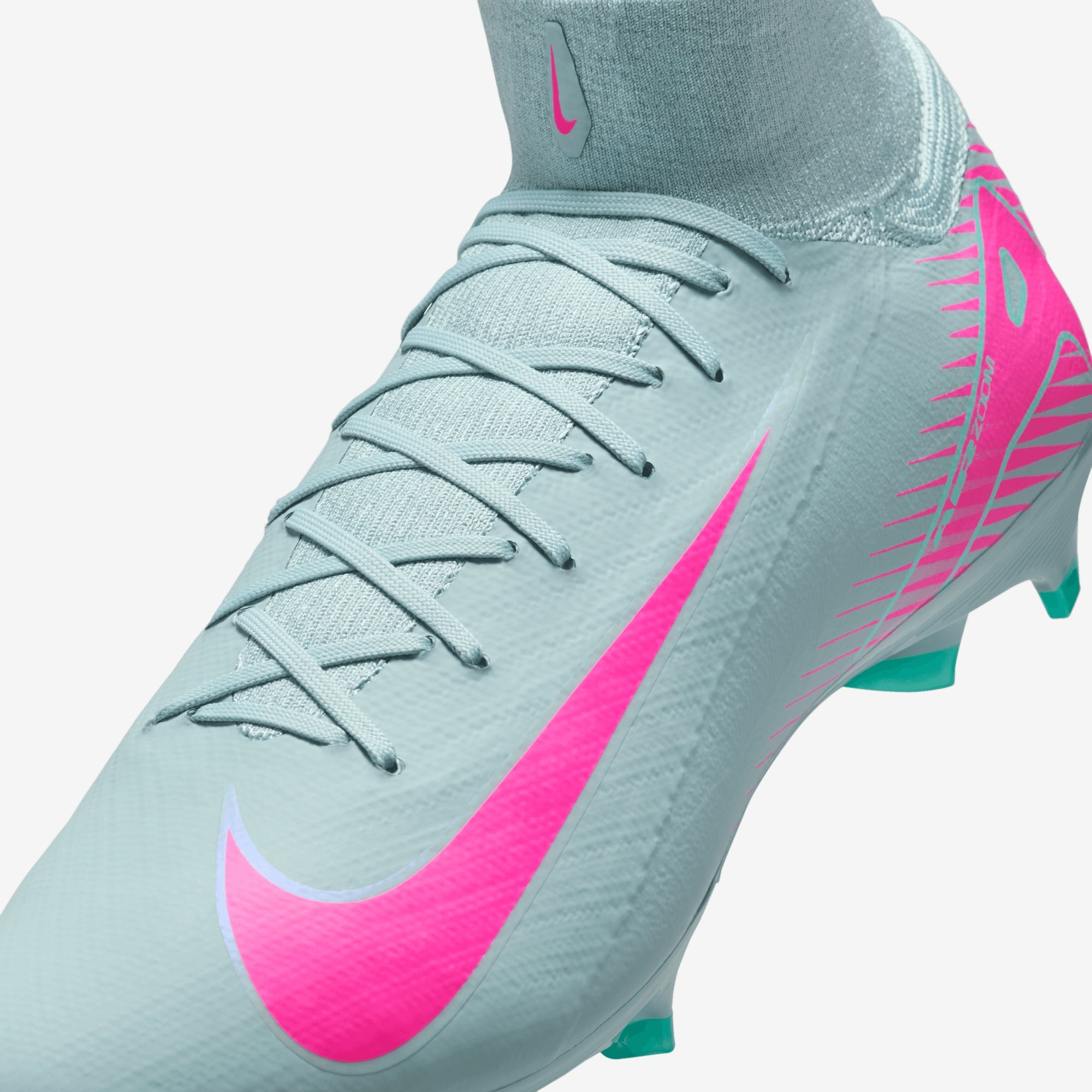 Nike Mercurial Superfly 10 Pro FG High-Top Soccer Cleats - Ocean Cube/Pink Blast