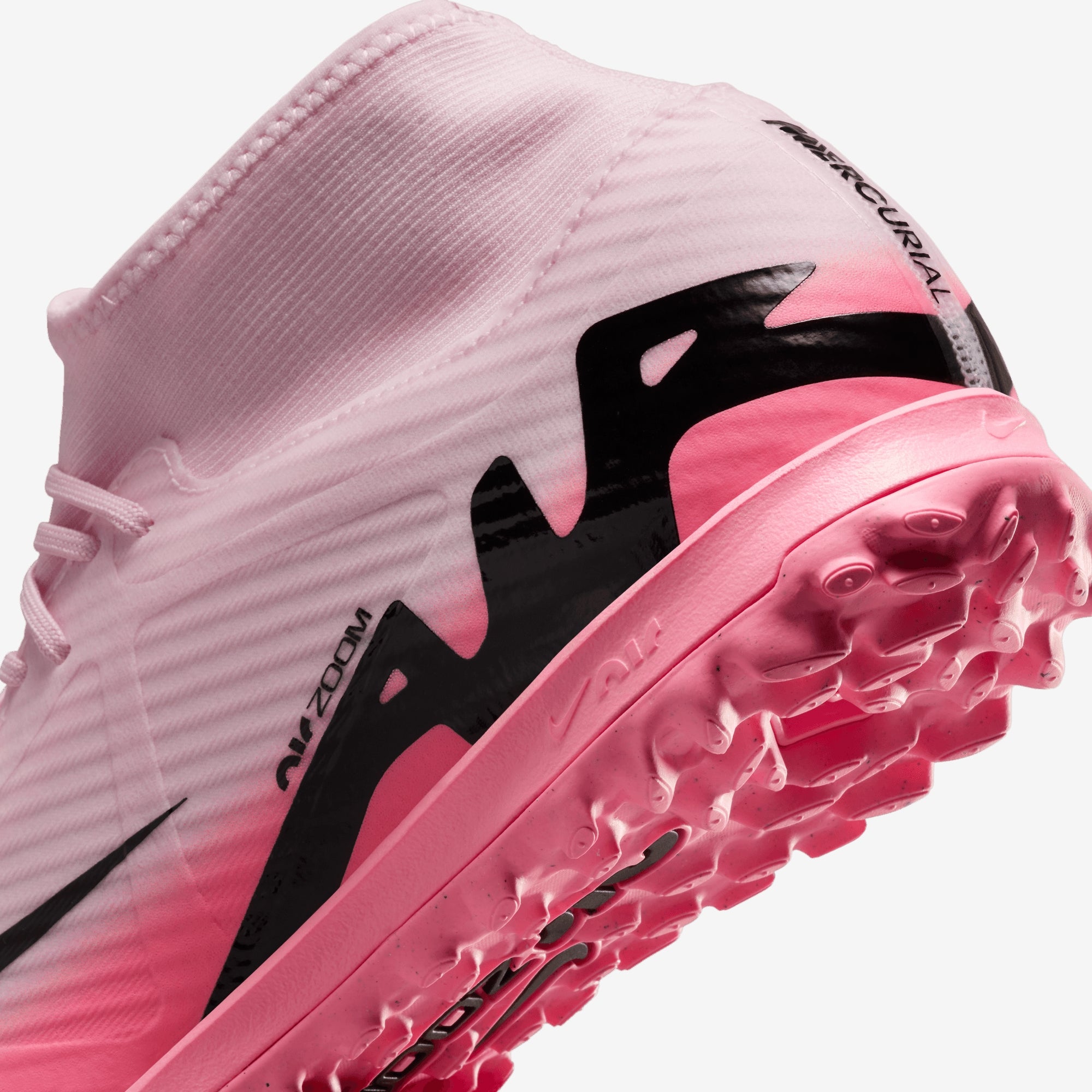 Nike Mercurial Superfly 9 Academy TF High-Top Soccer Shoes - Pink Foam/Black