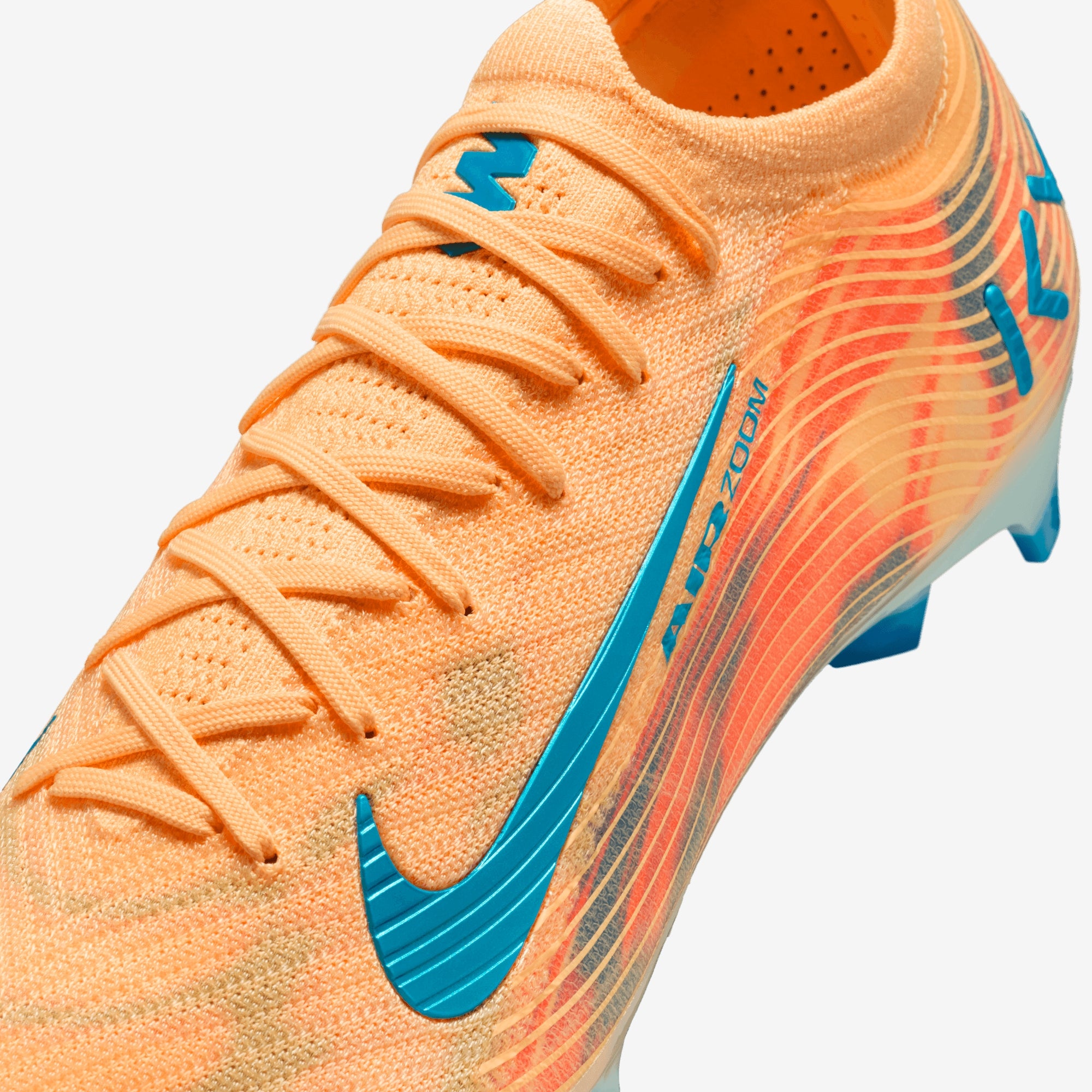 Nike Mercurial Vapor 16 Elite "Kylian Mbappé" Firm-Ground Low-Top Soccer Cleats - Melon Tint/Neo Turq-Igloo