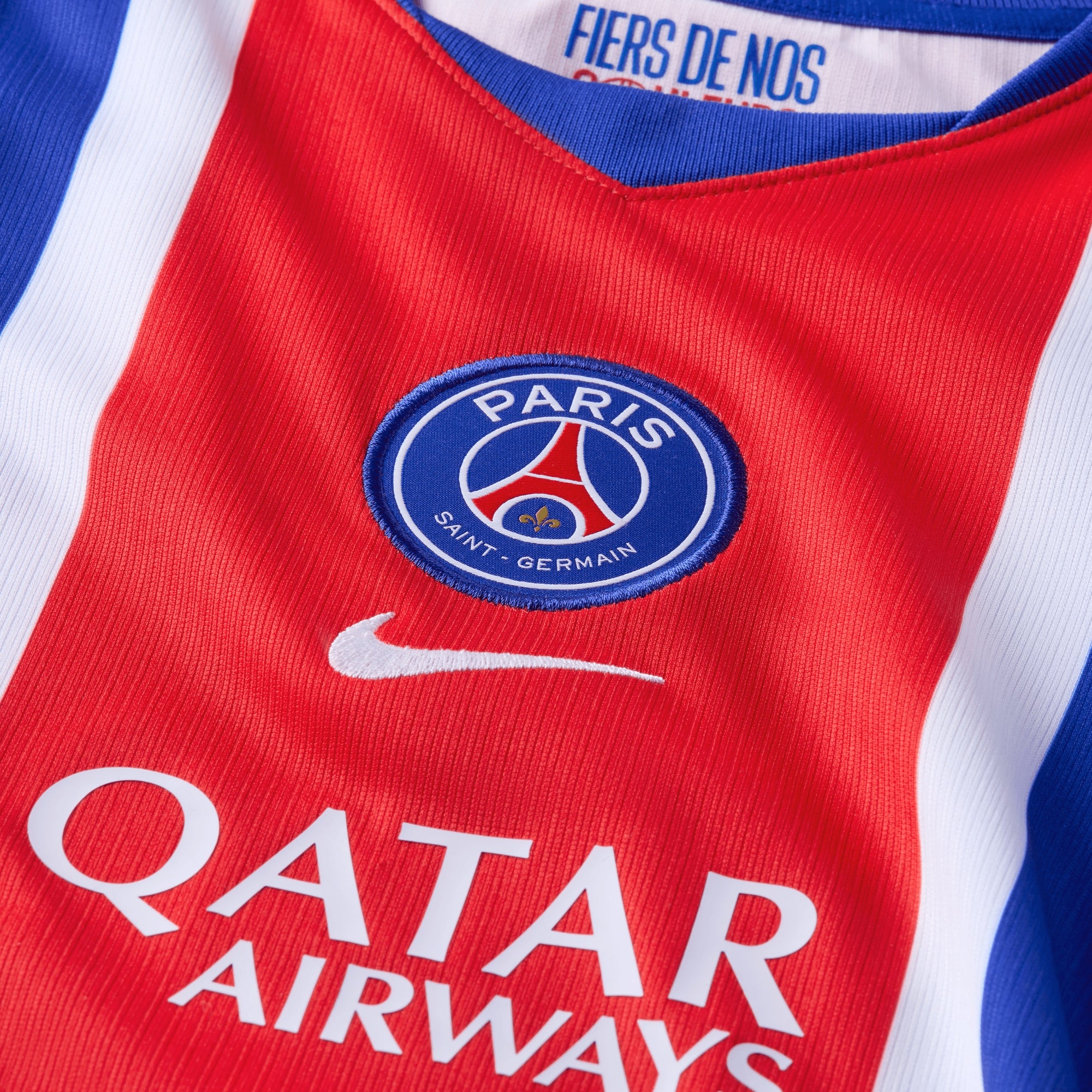 Nike Paris Saint-Germain 2026/27 Stadium Home Big Kids' Dri-FIT Soccer Repica Jersey - Old Royal/White/University Red/White
