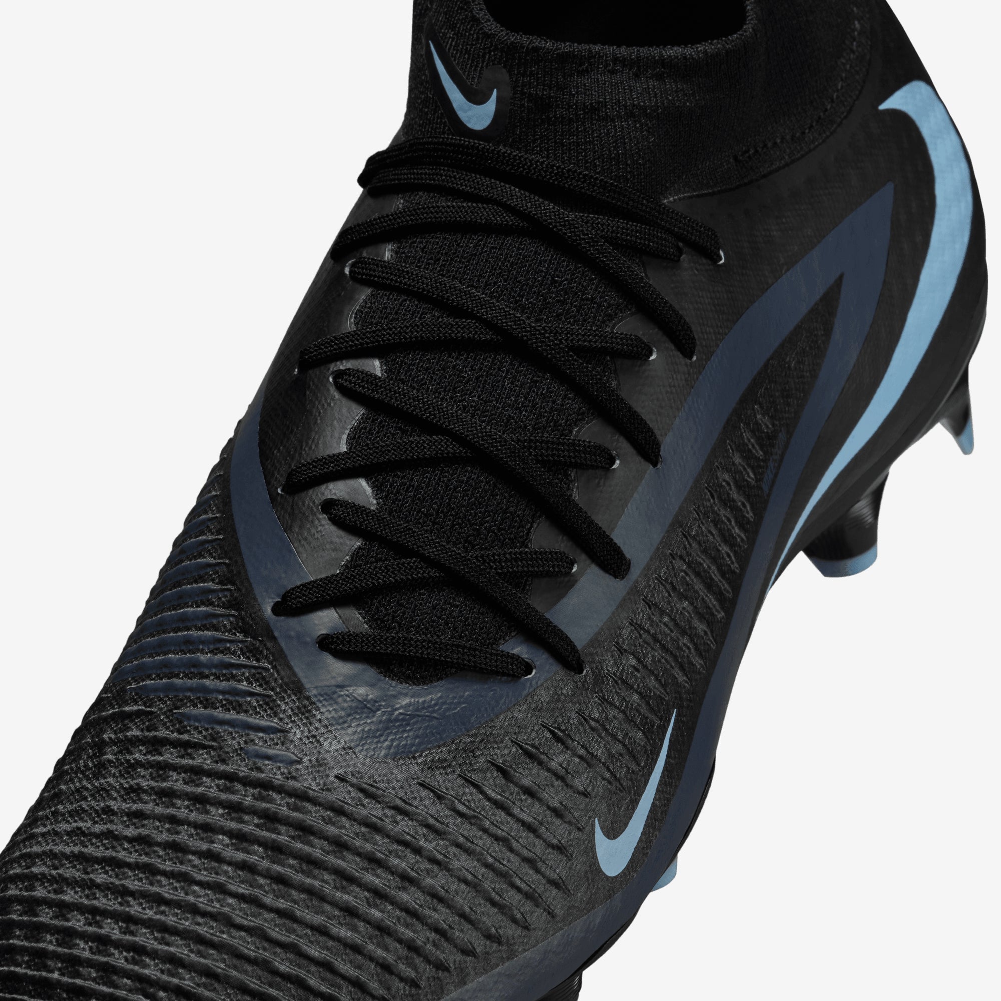 Nike Phantom 6 High Academy Multi-Ground Soccer Cleats - Black/Black