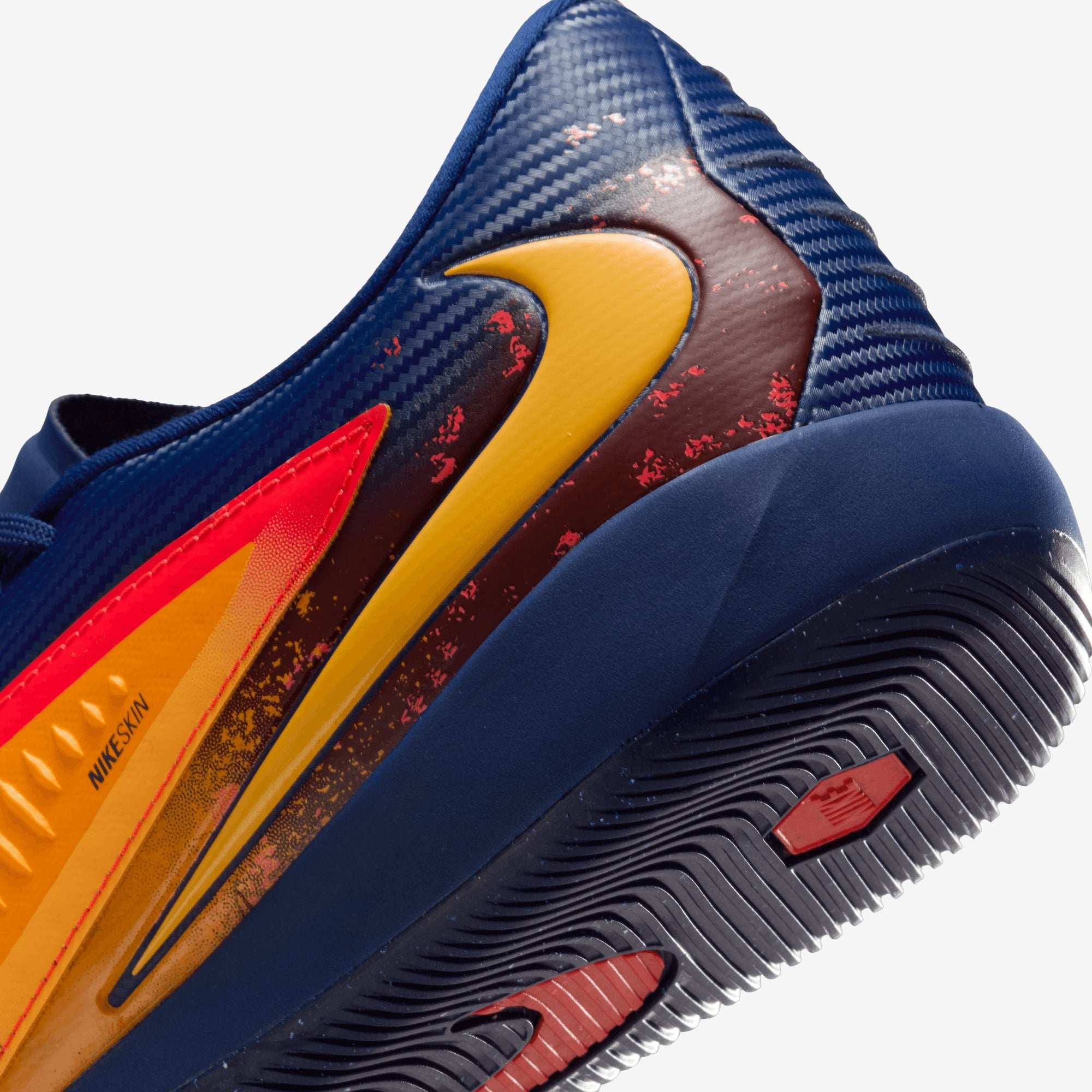 Nike Phantom 6 Low Academy "Erling Haaland" Indoor/Court Soccer Shoes - Laser Orange/Lemon Venom-Blue Void