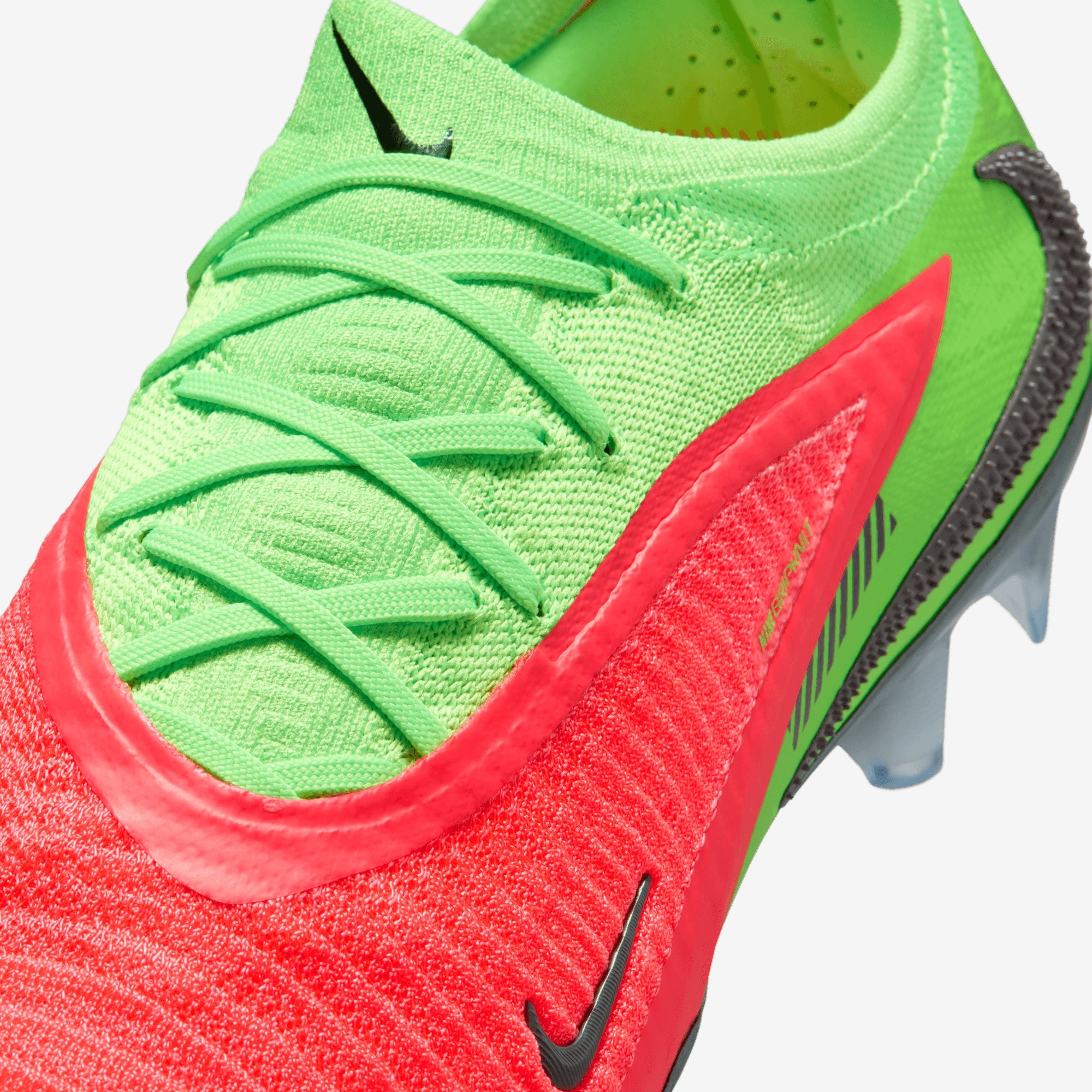 Nike Phantom 6 Low Elite Erling Haaland Firm-Ground Soccer Cleats - Hot Punch/Black-Green Strike