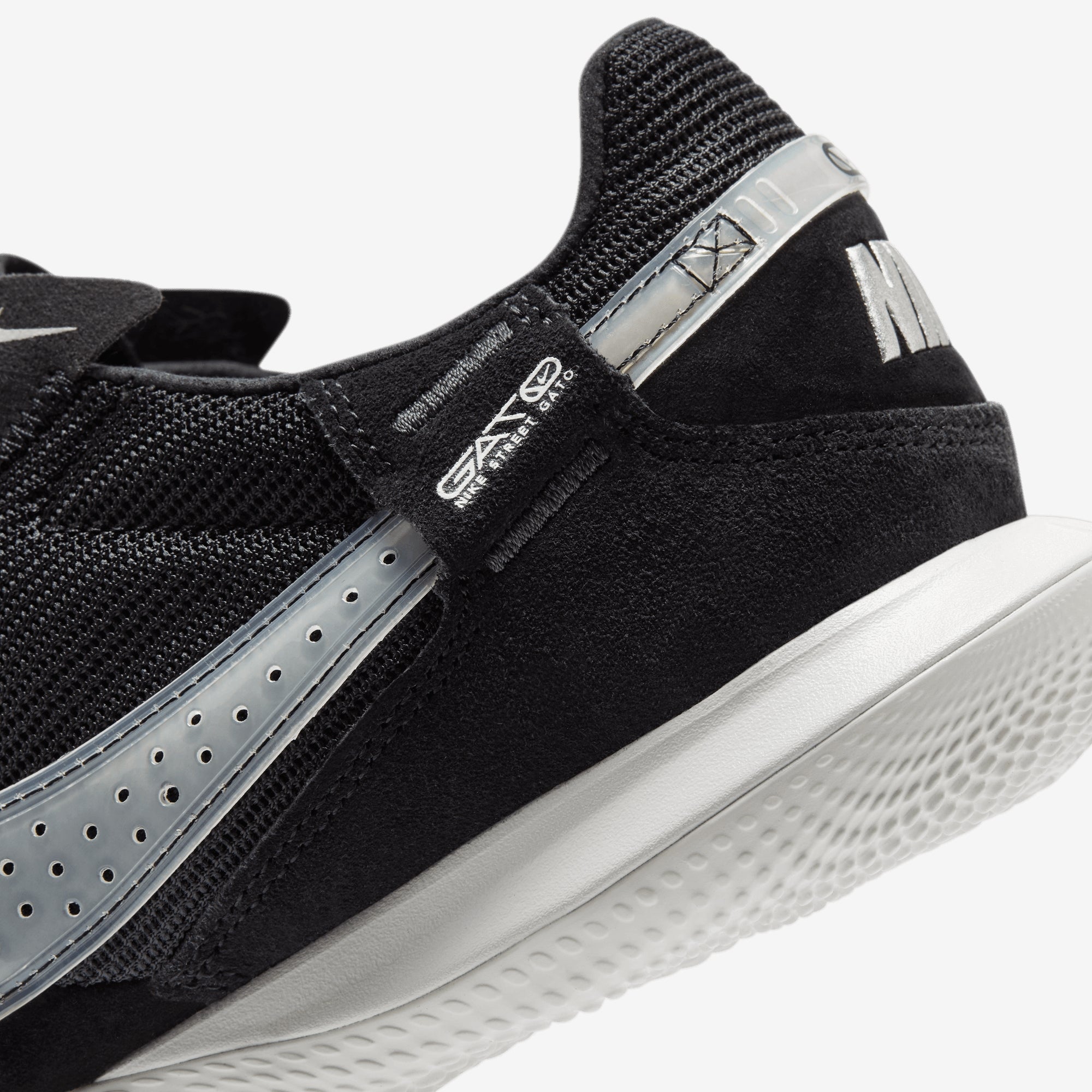Nike Streetgato Low-Top Soccer Shoes - Black/Summit White-Off Noir